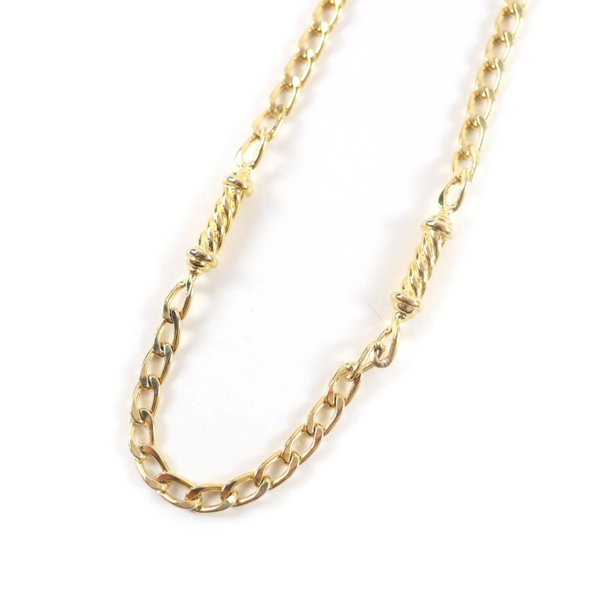 Vintage Triomphe Twist Pendant Necklace Gold