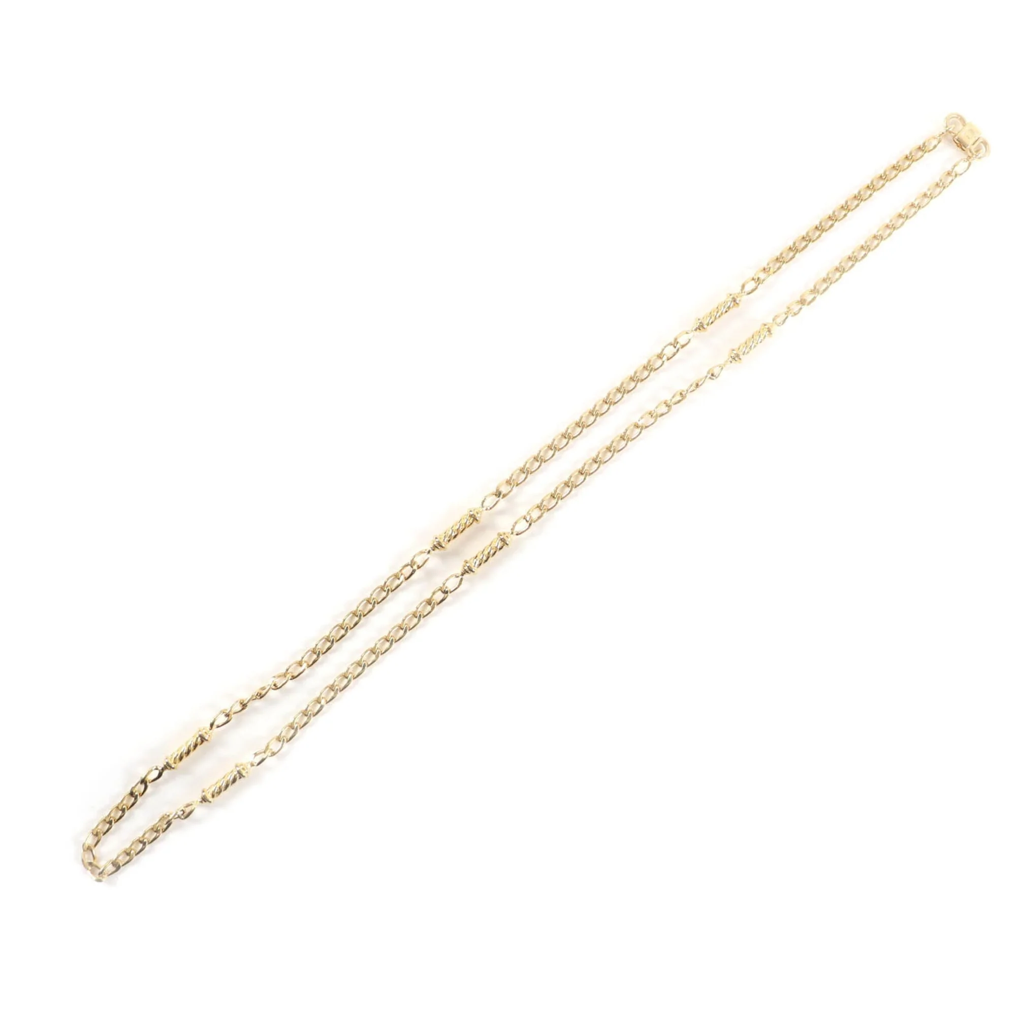 Vintage Triomphe Twist Pendant Necklace Gold - Image 5