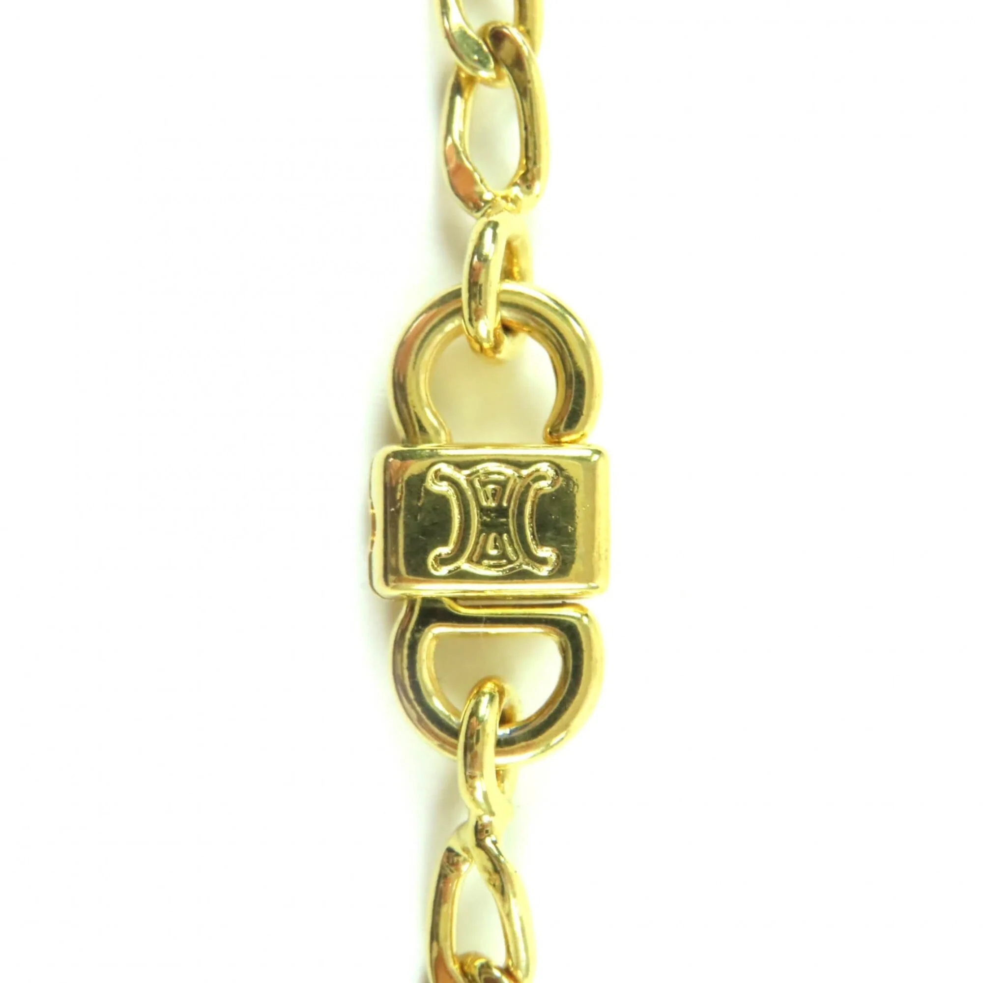 Vintage Triomphe Twist Pendant Necklace Gold - Image 8