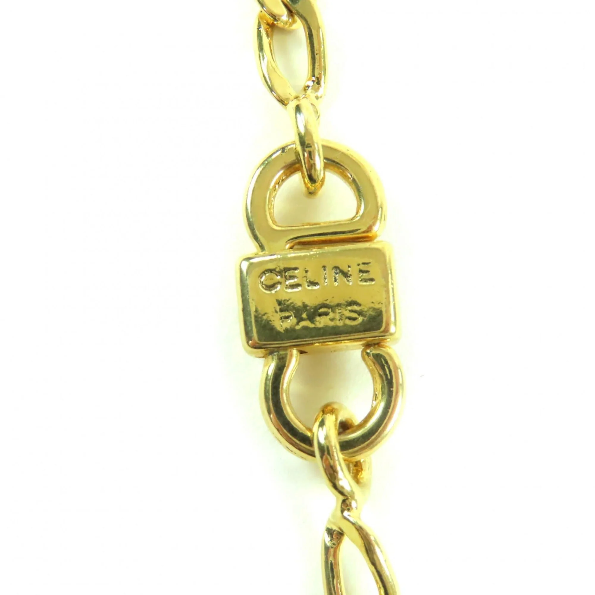 Vintage Triomphe Twist Pendant Necklace Gold - Image 9