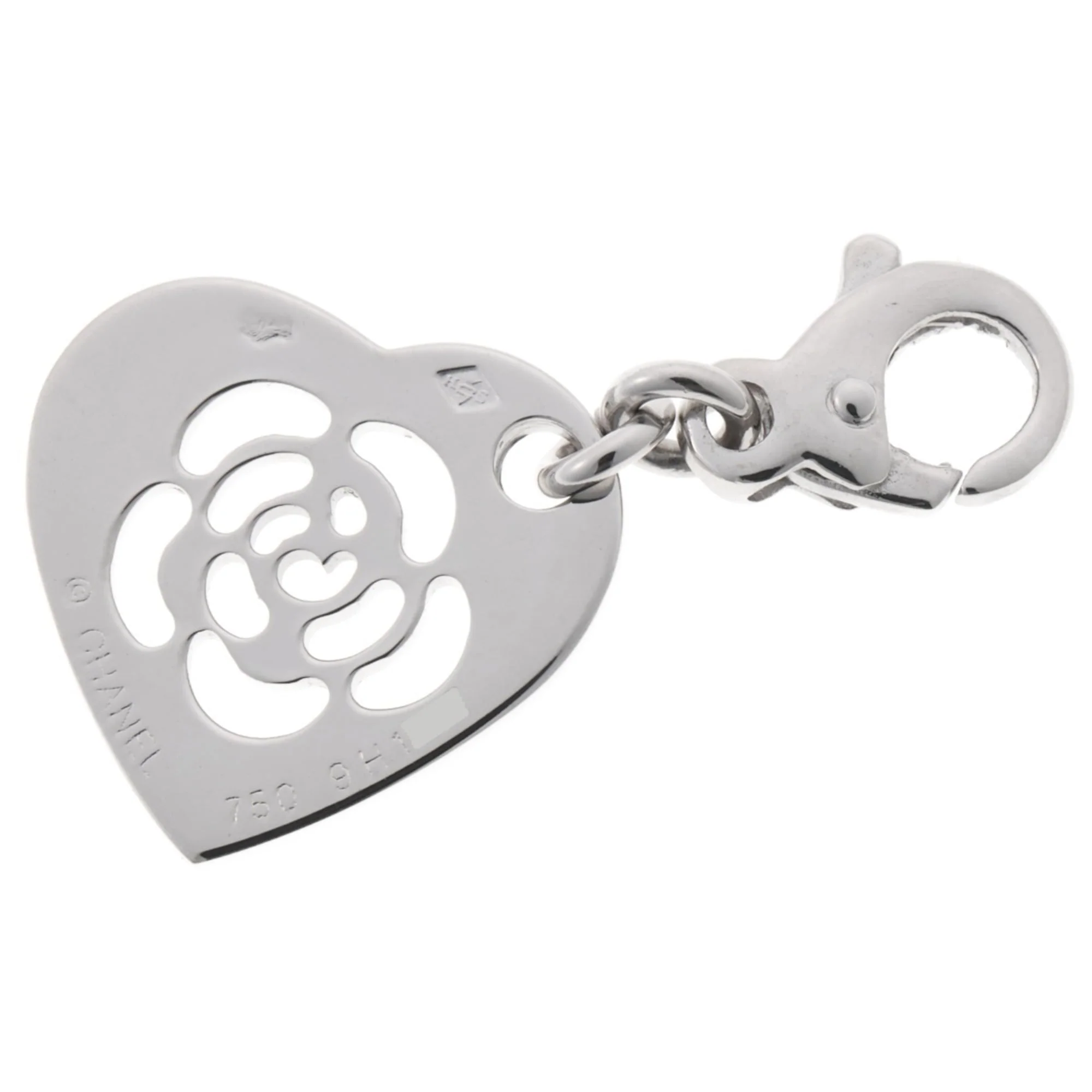 Camellia Pendant Necklace 18K White Gold - Image 2