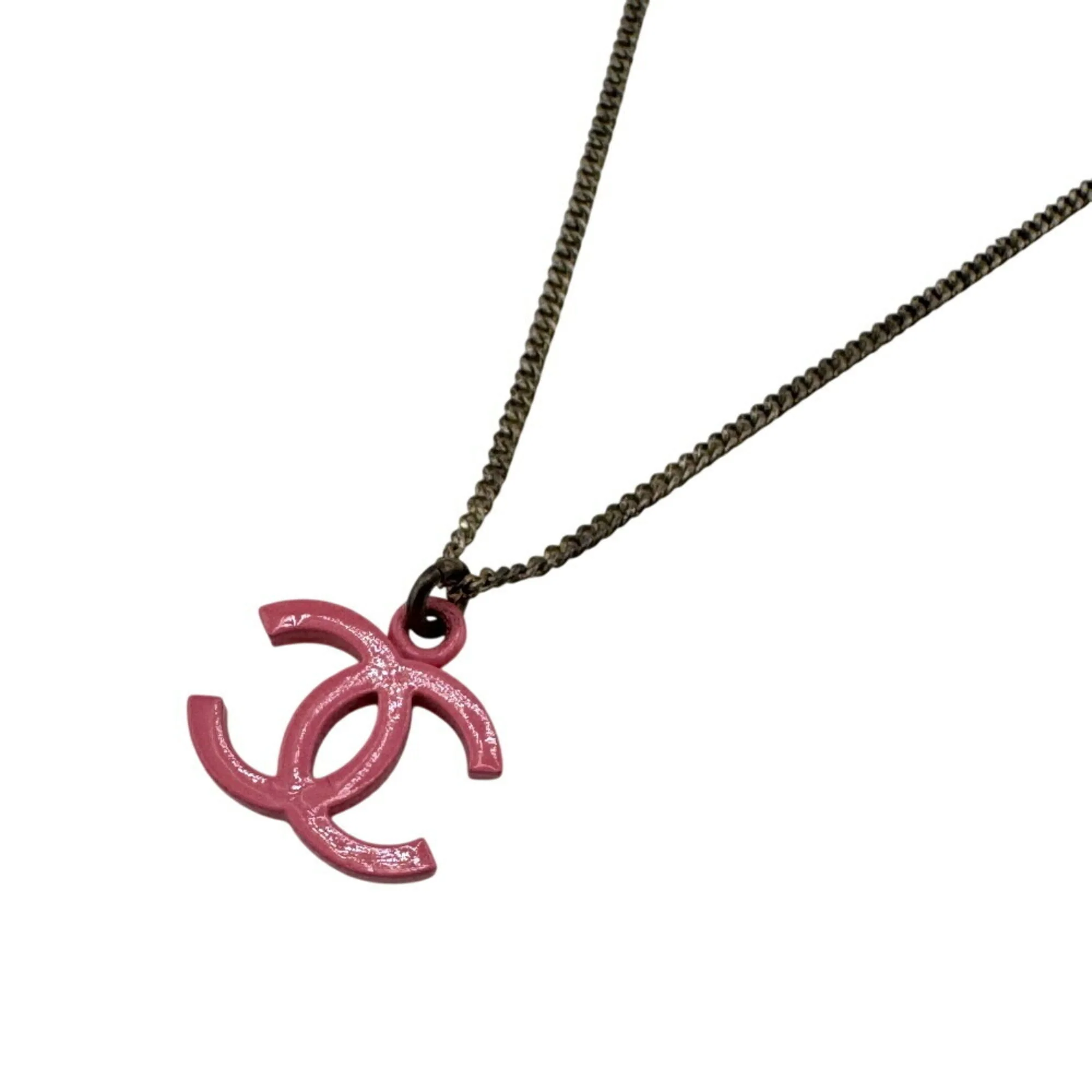 CC Logo Chain Necklace Metal - Image 2