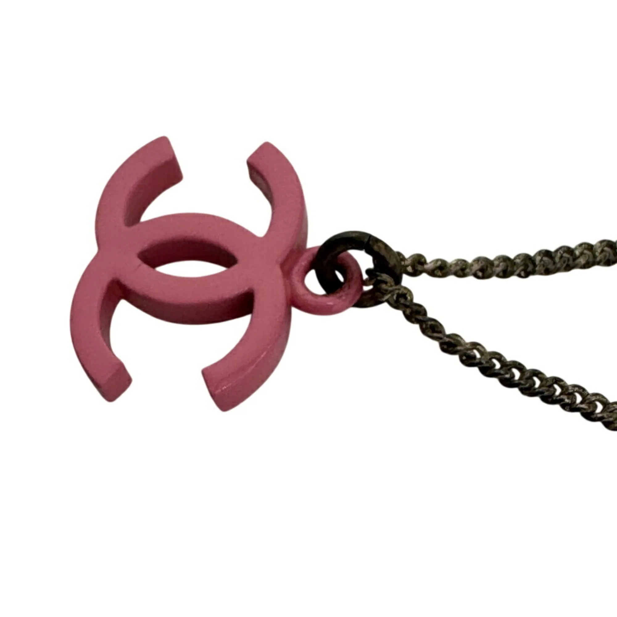CC Logo Chain Necklace Metal - Image 3