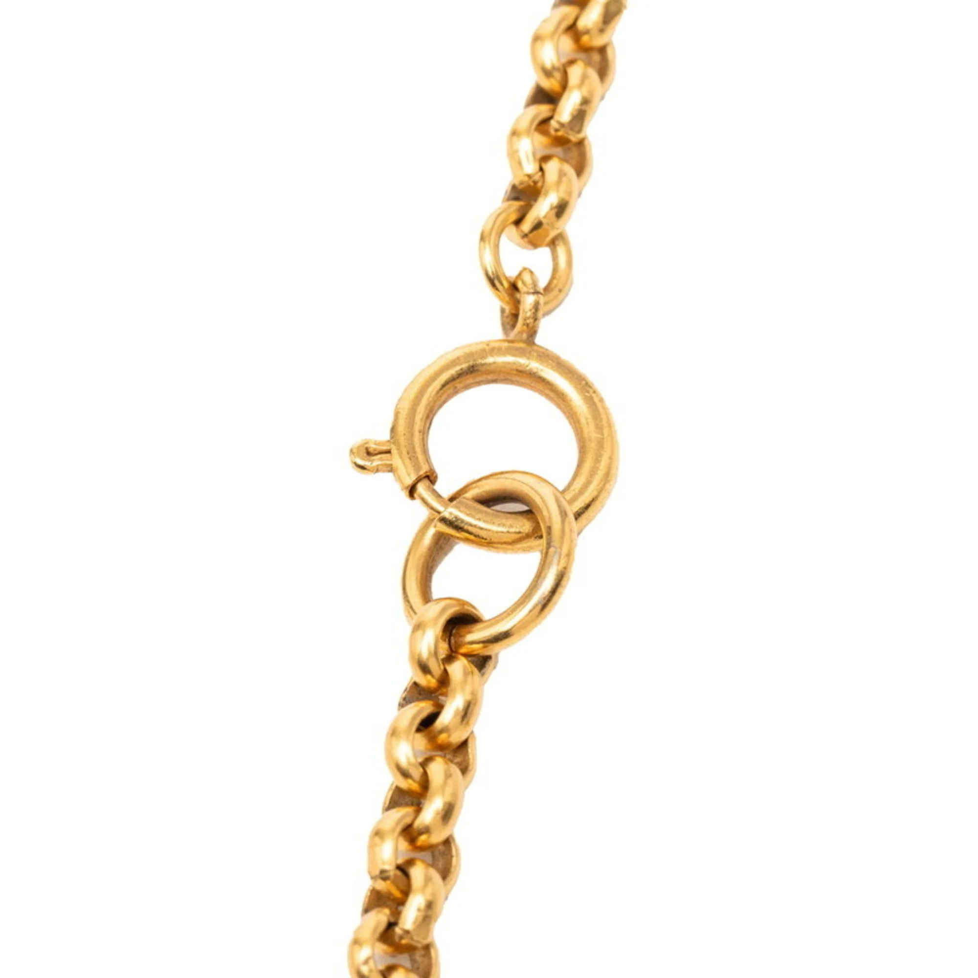 CC Logo Chain Pendant Necklace Metal - Image 3