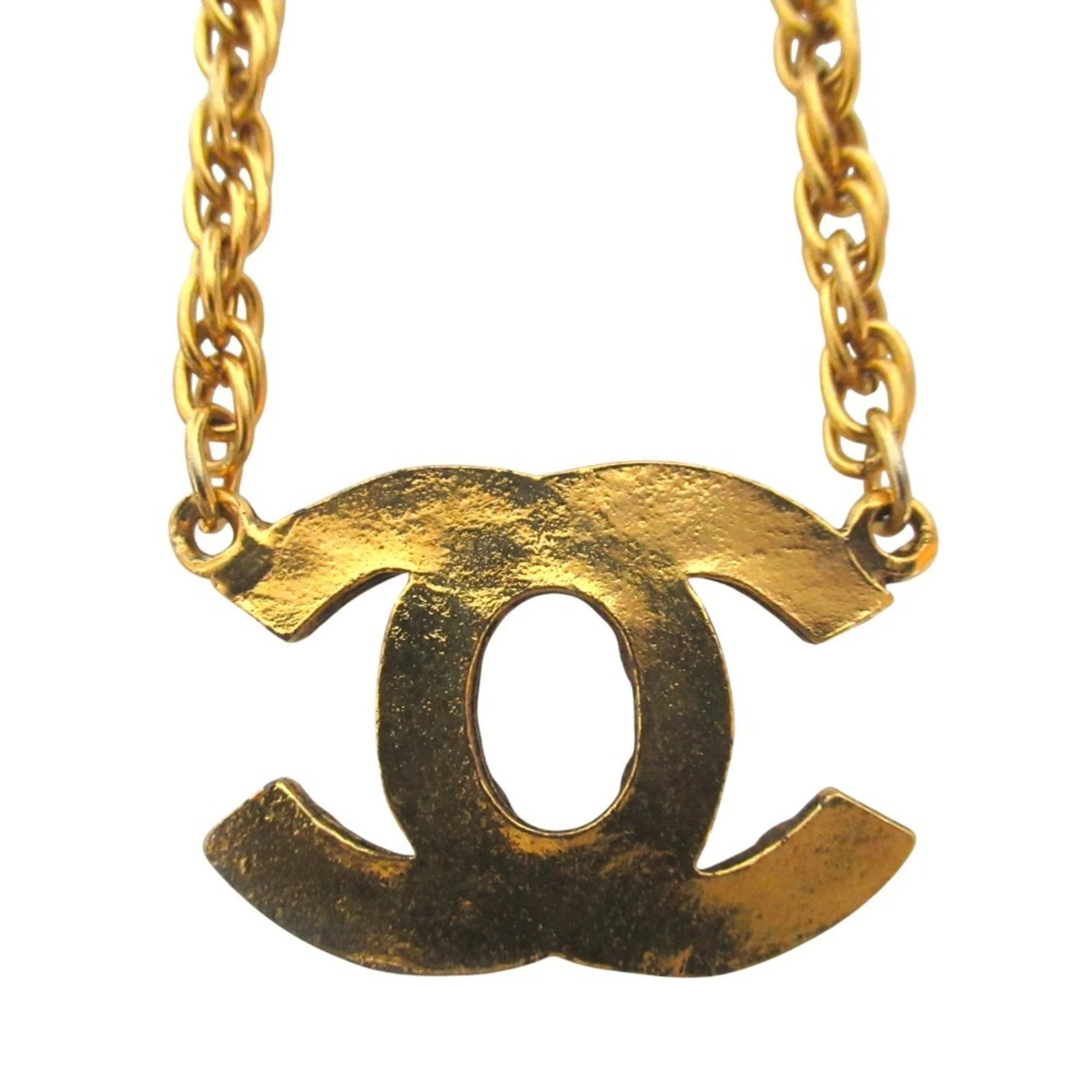 CC Logo Chain Pendant Necklace Metal - Image 2