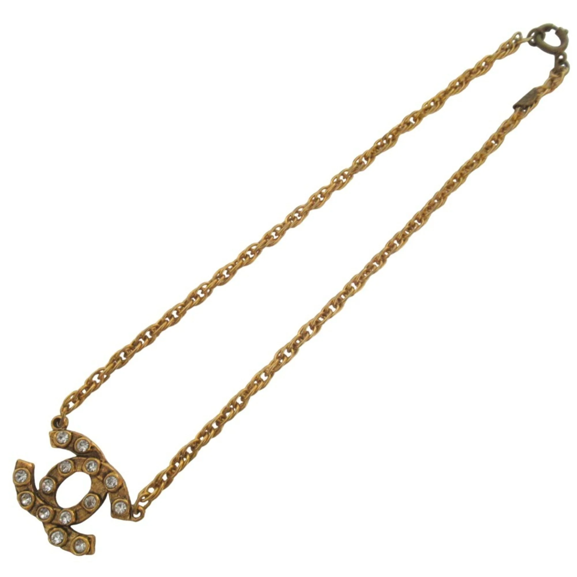 CC Logo Chain Pendant Necklace Metal - Image 3