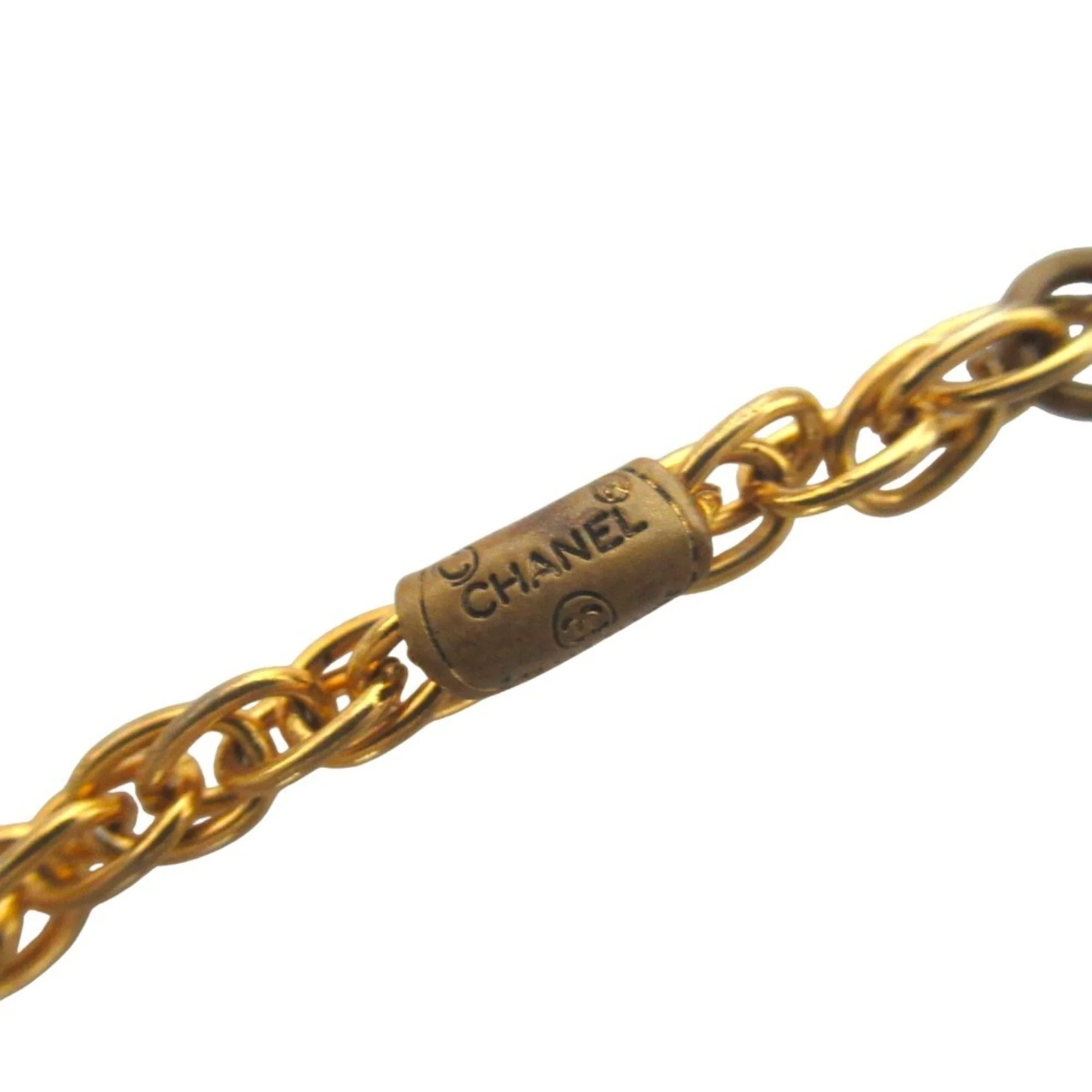 CC Logo Chain Pendant Necklace Metal - Image 6