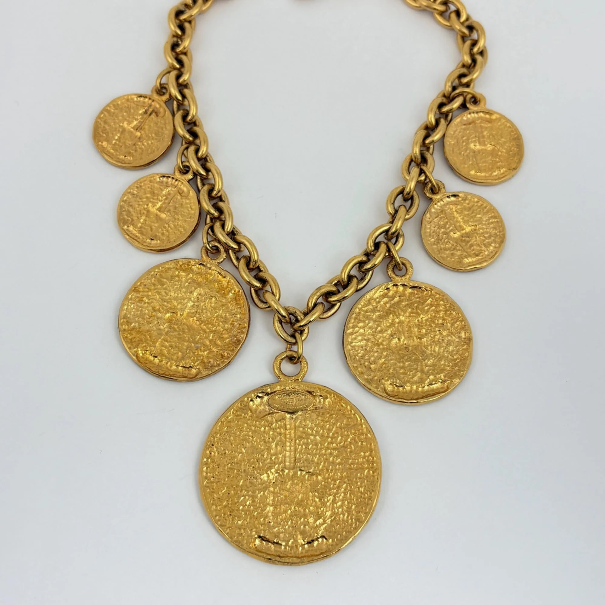 CC Logo Chain Pendant Necklace Metal - Image 2