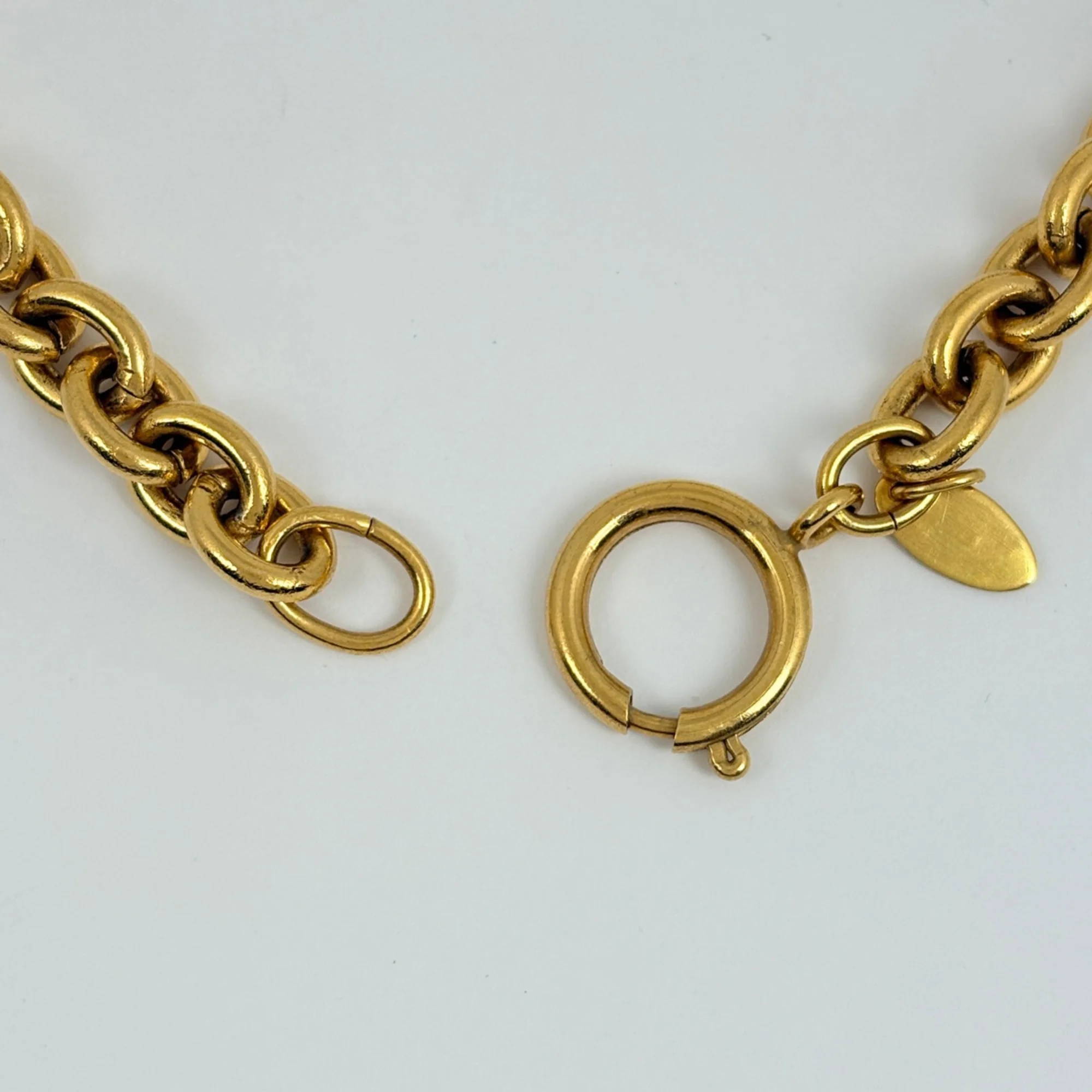 CC Logo Chain Pendant Necklace Metal - Image 3