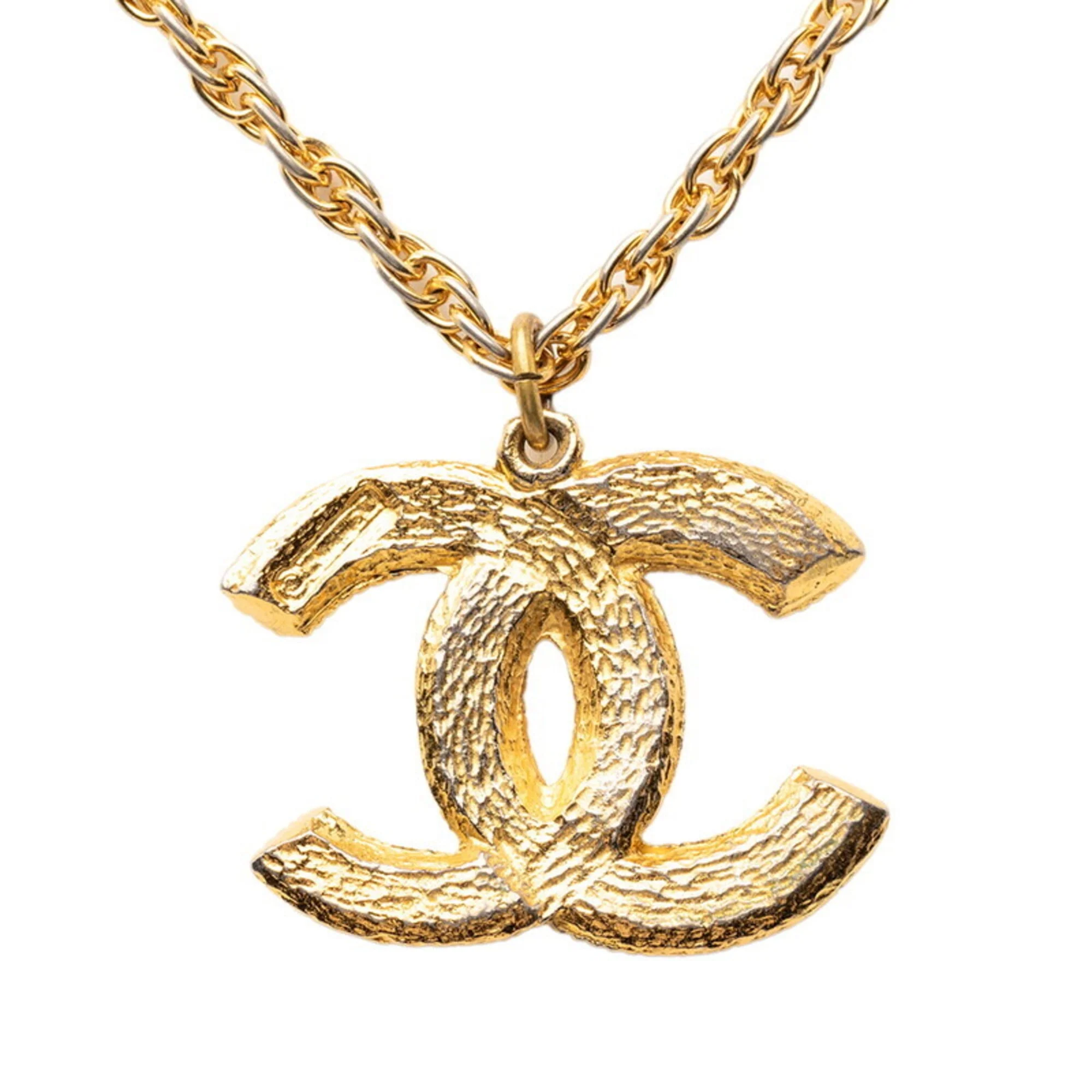 CC Logo Chain Pendant Necklace Metal - Image 2