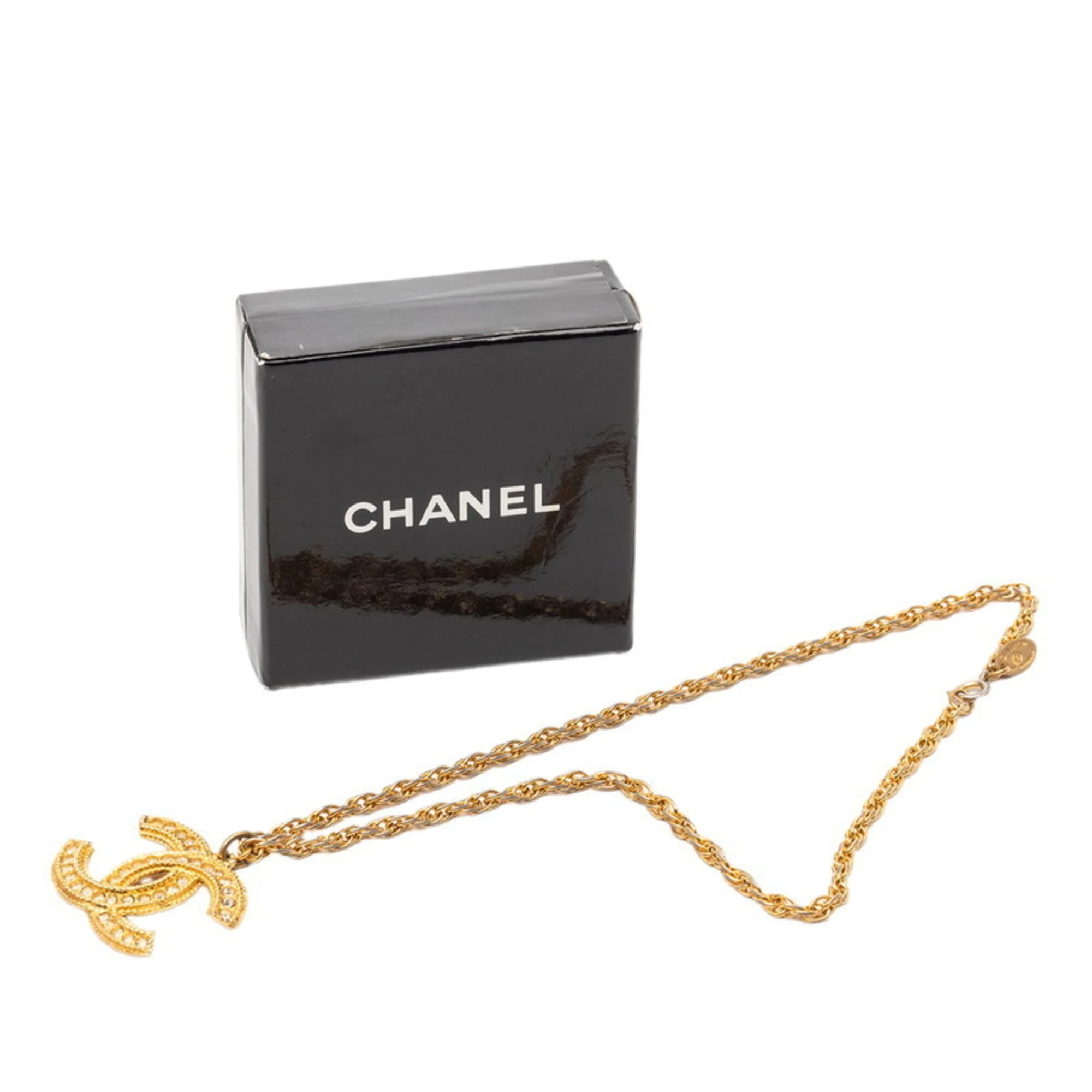 CC Logo Chain Pendant Necklace Metal - Image 6