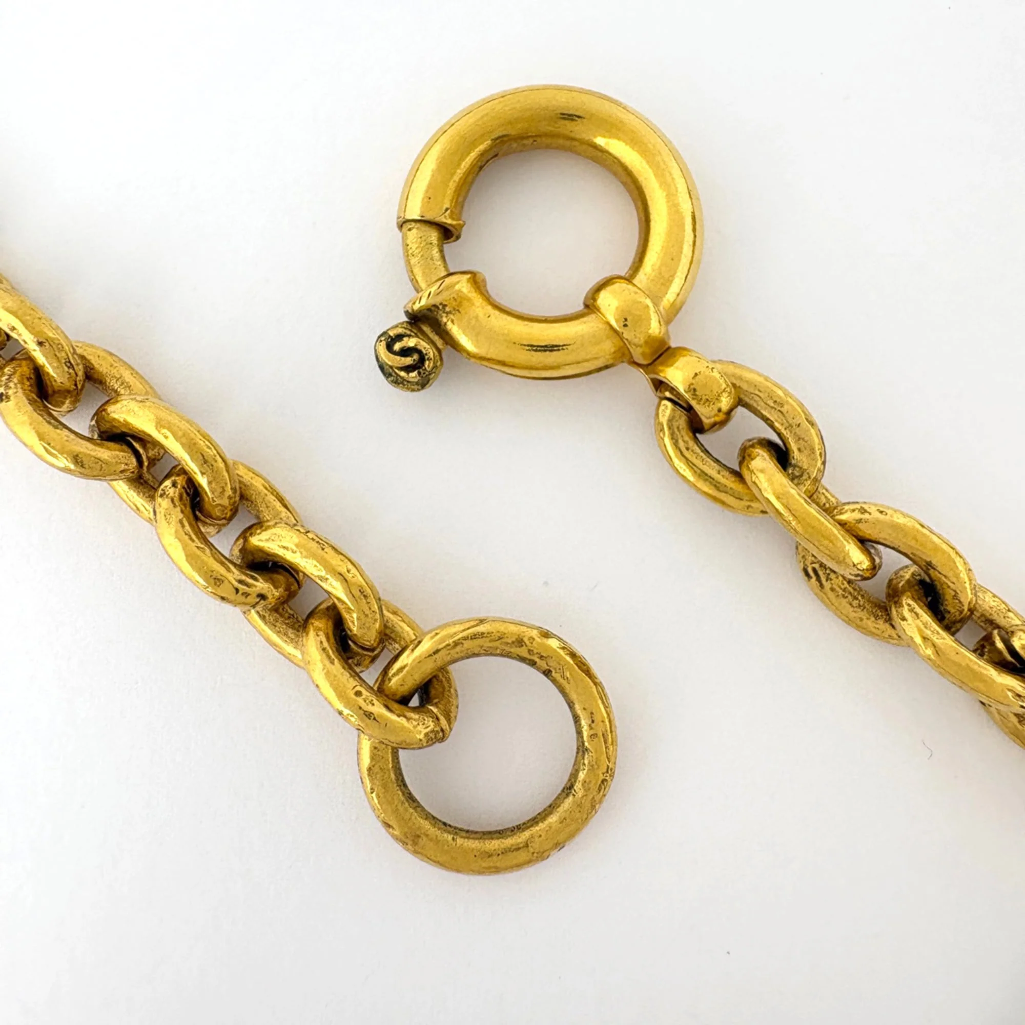 CC Logo Chain Pendant Necklace Metal - Image 3