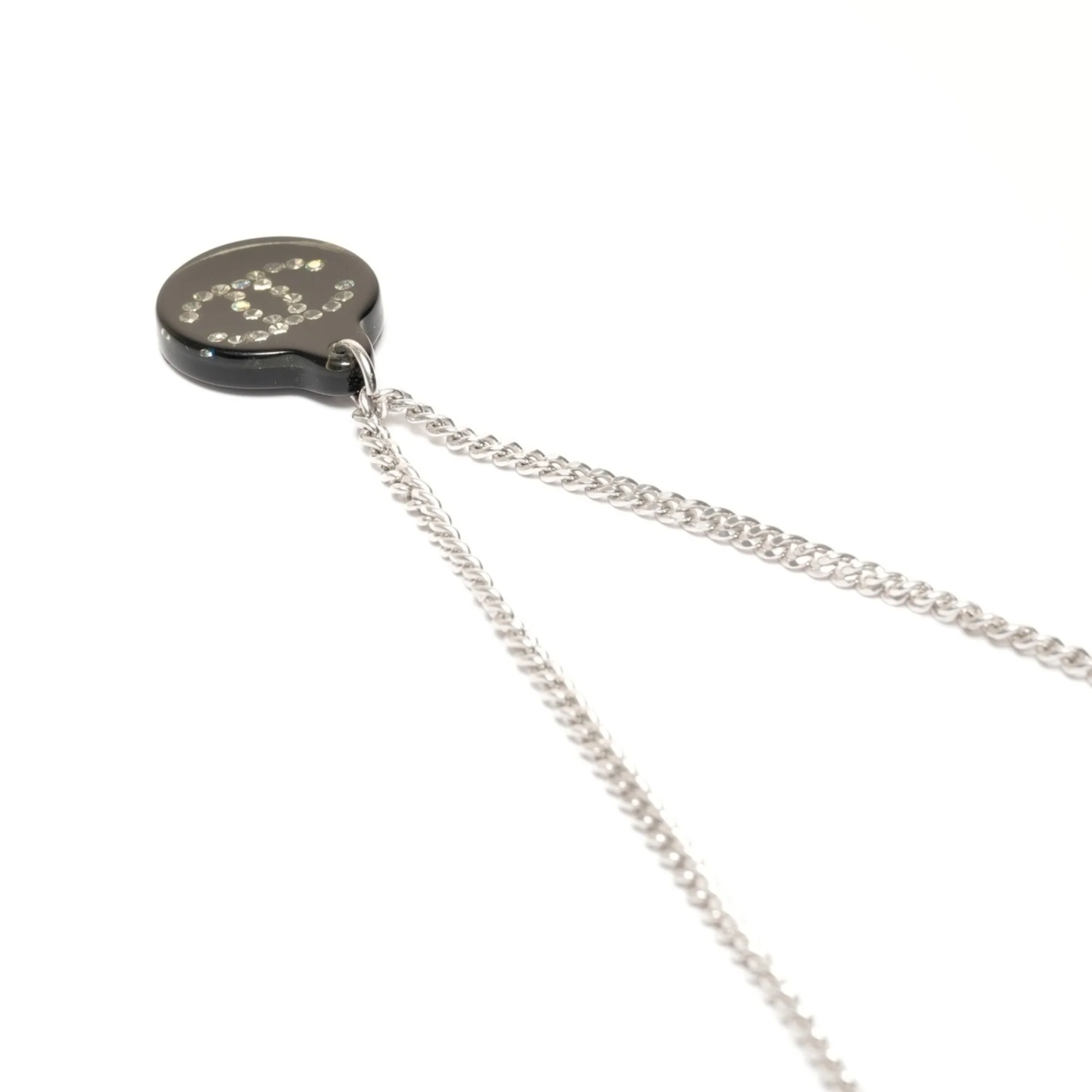 CC Logo Circle Pendant Necklace Sterling Silver - Image 5