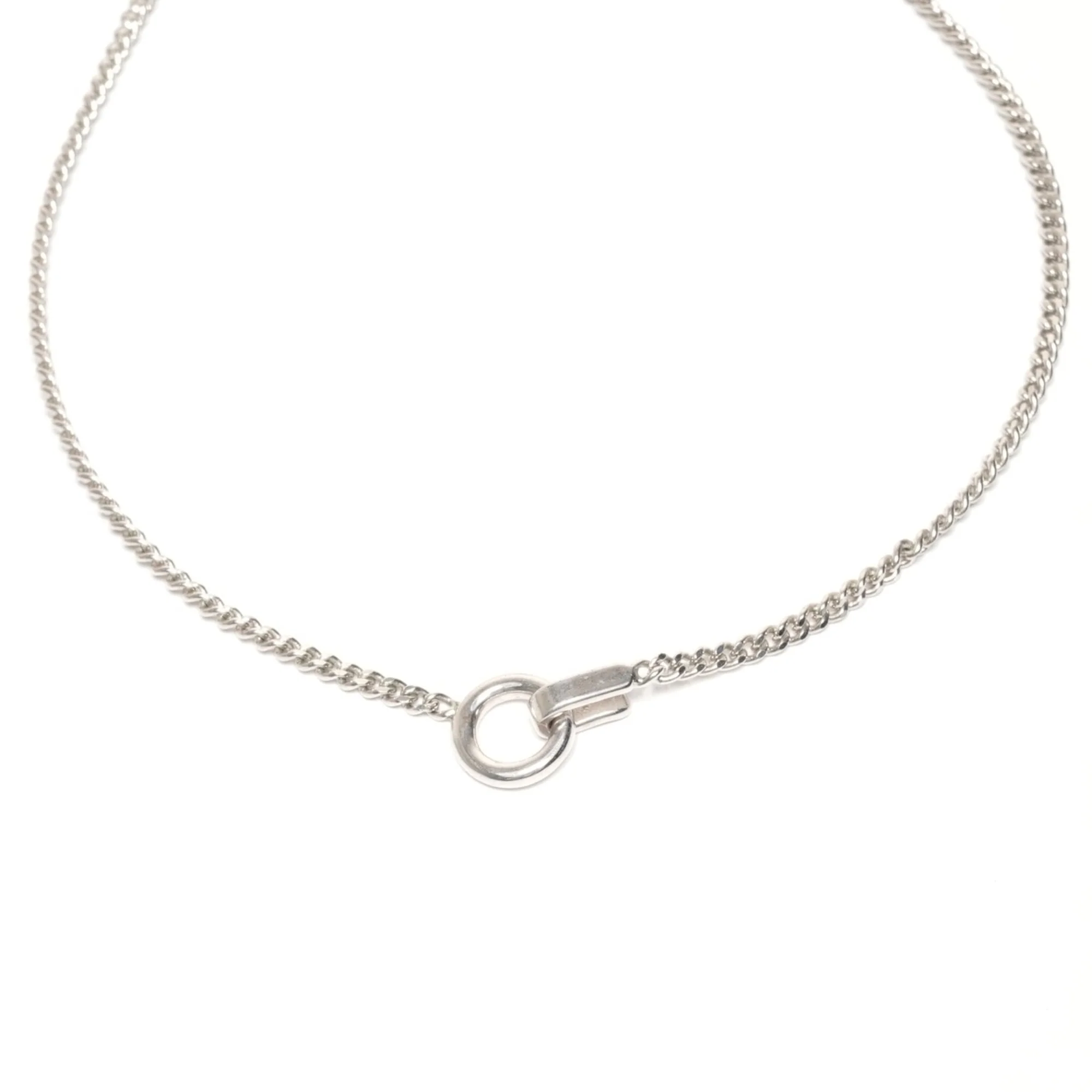 CC Logo Circle Pendant Necklace Sterling Silver - Image 7