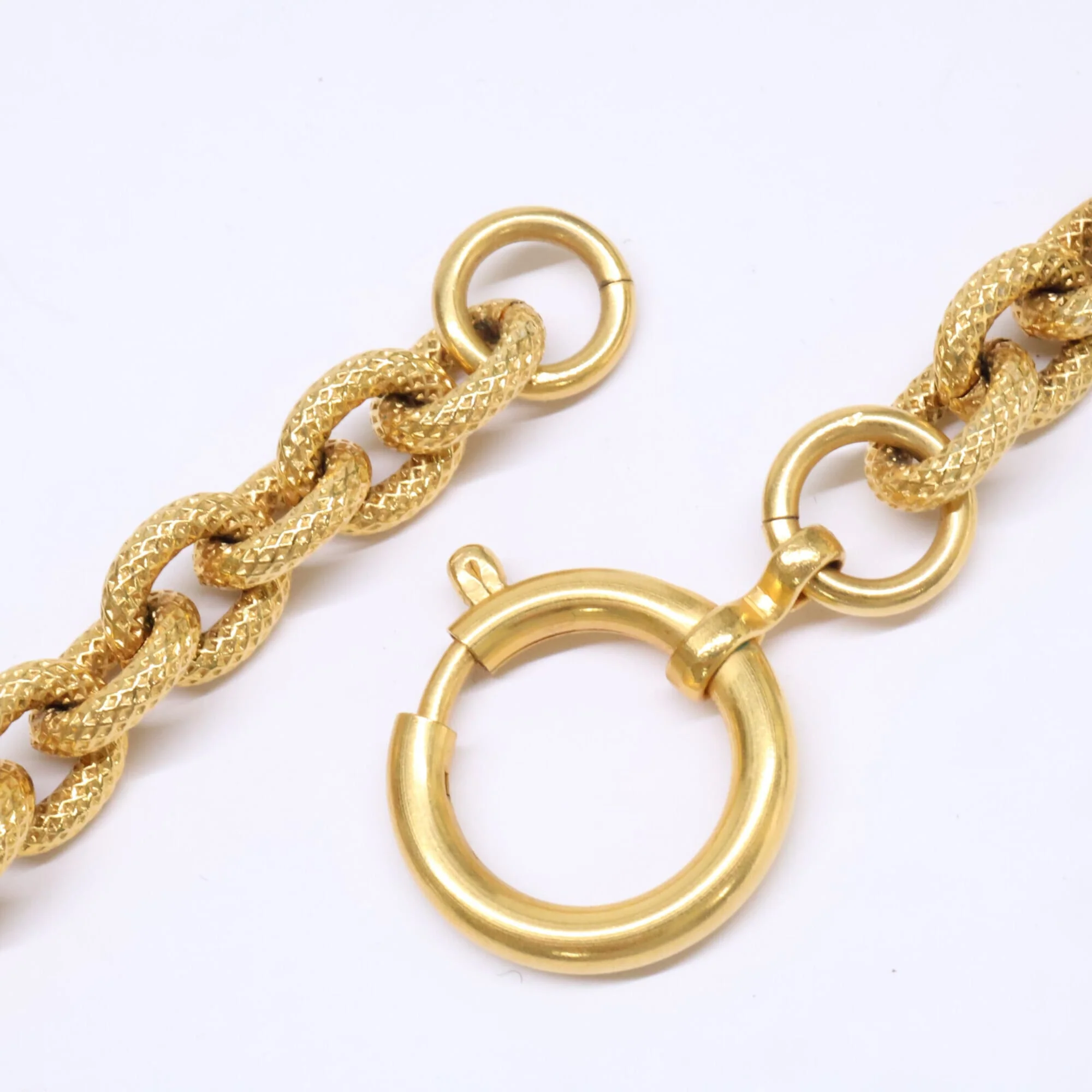 CC Logo Pendant Necklace Gold-Tone Metal - Image 7