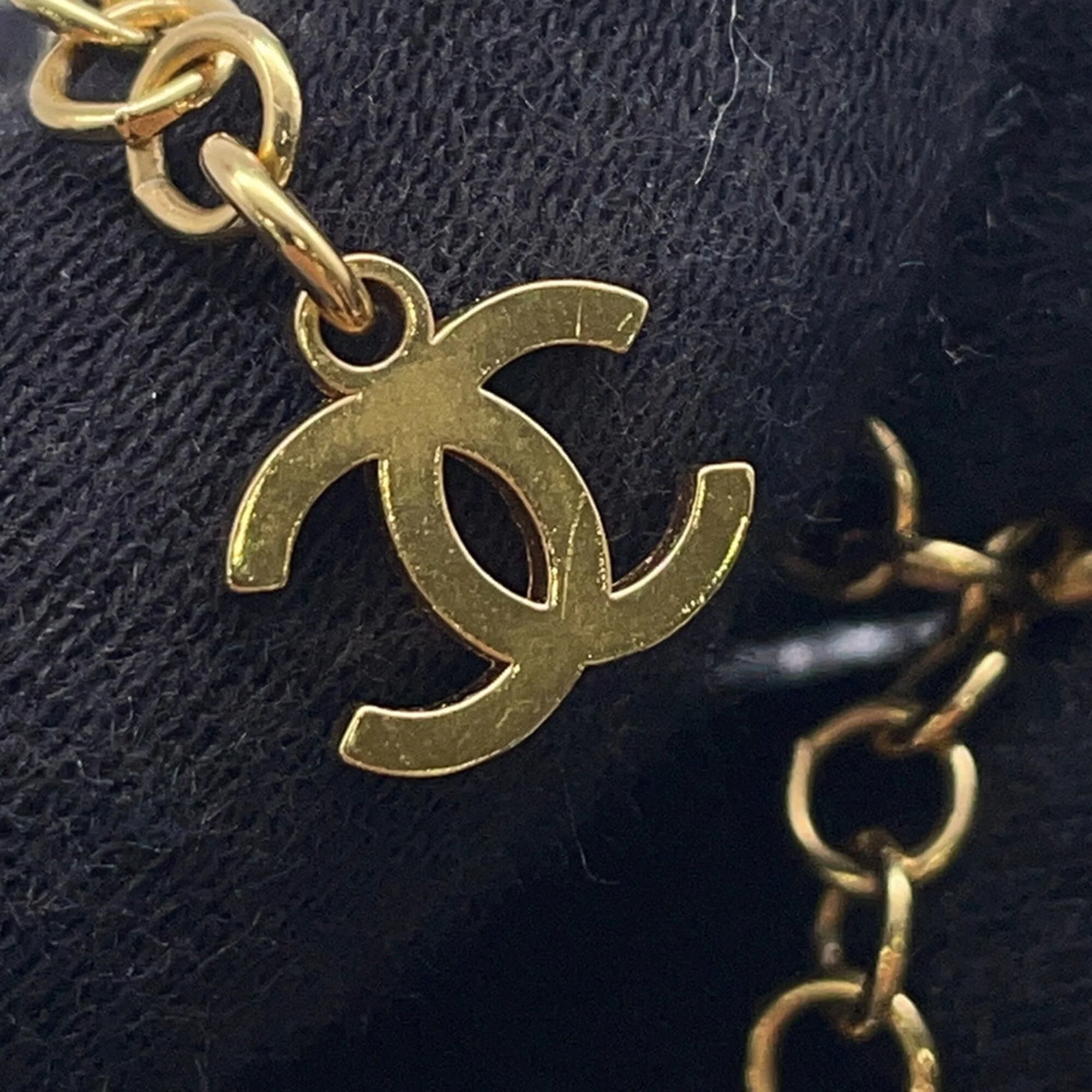 CC Logo Pendant Necklace Gold-Tone Metal - Image 7
