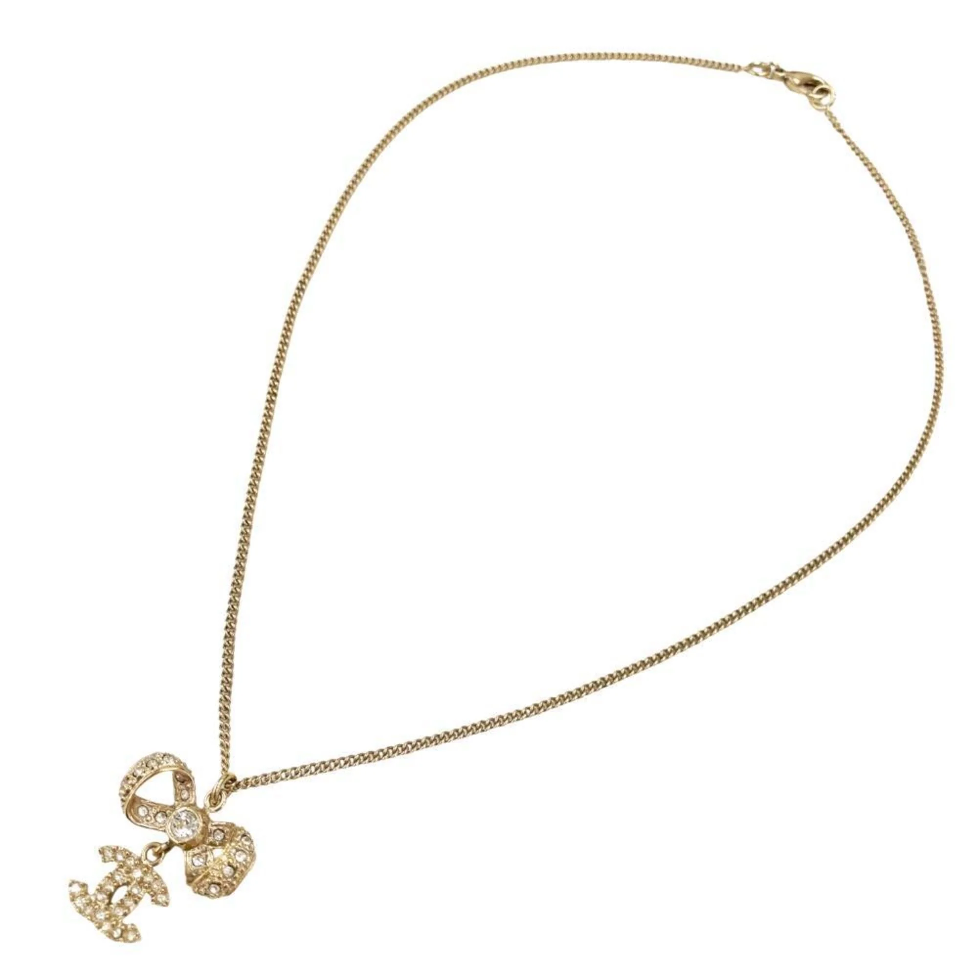CC Logo Pendant Necklace Metal - Image 6