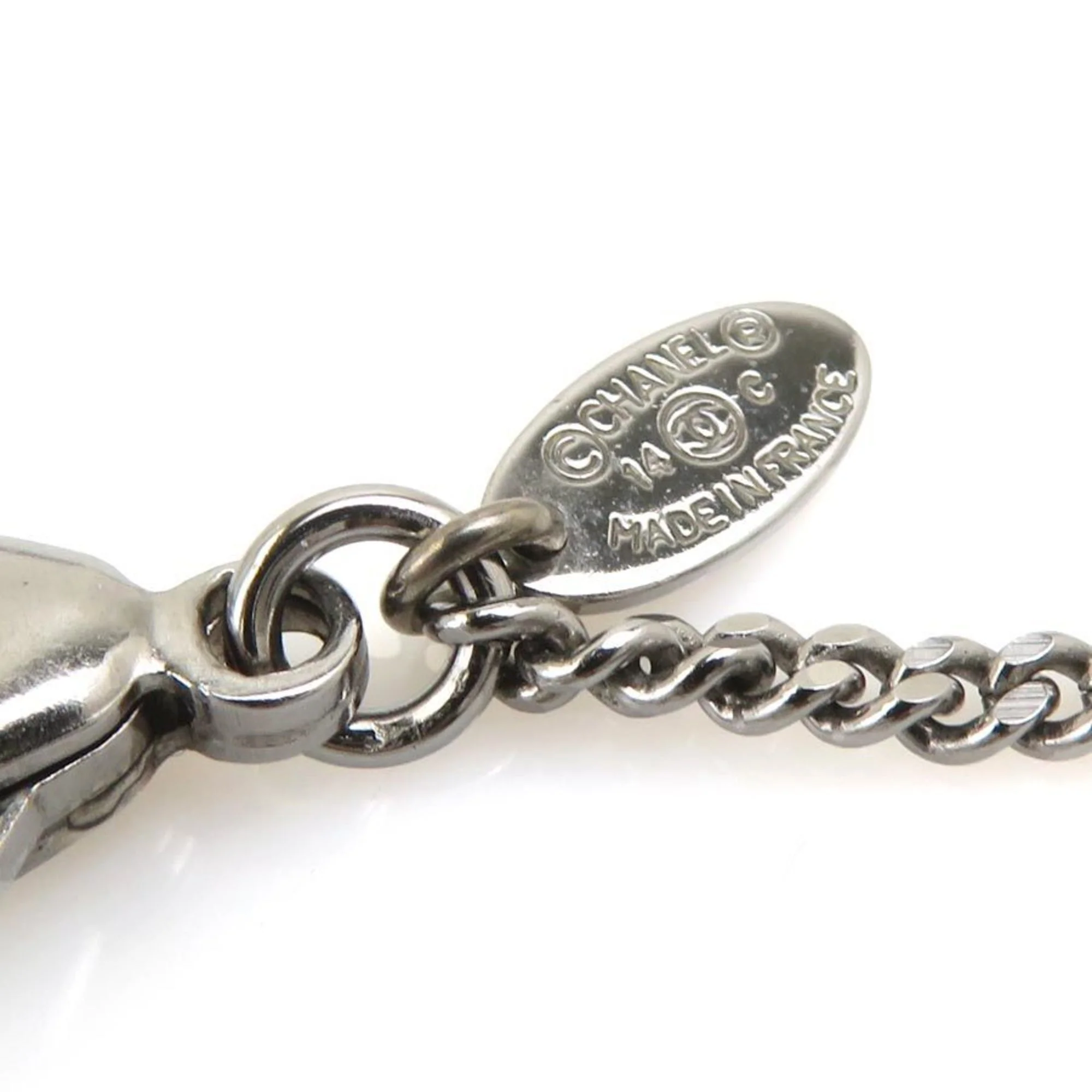 CC Logo Pendant Necklace Metal - Image 9