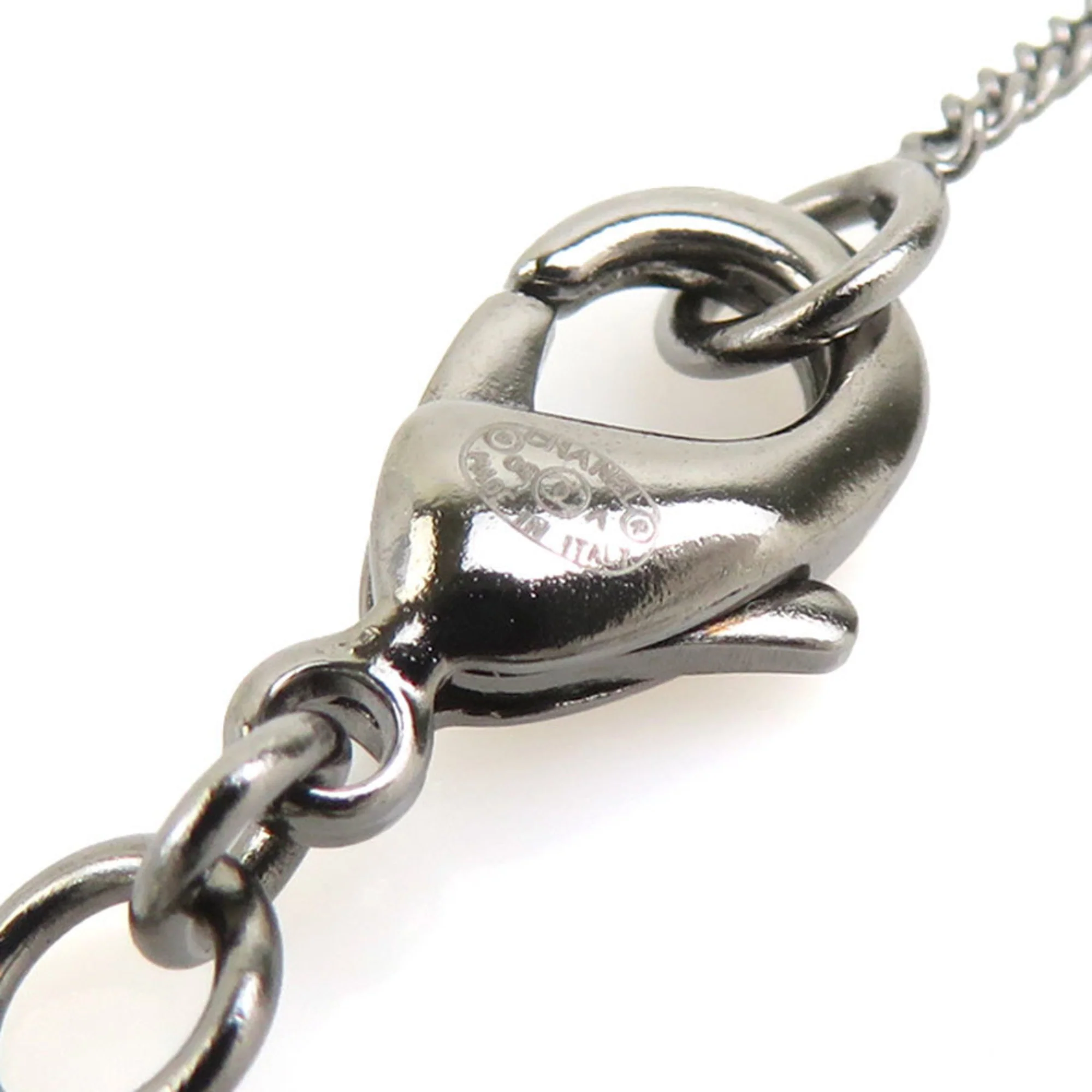 CC Logo Pendant Necklace Metal - Image 8