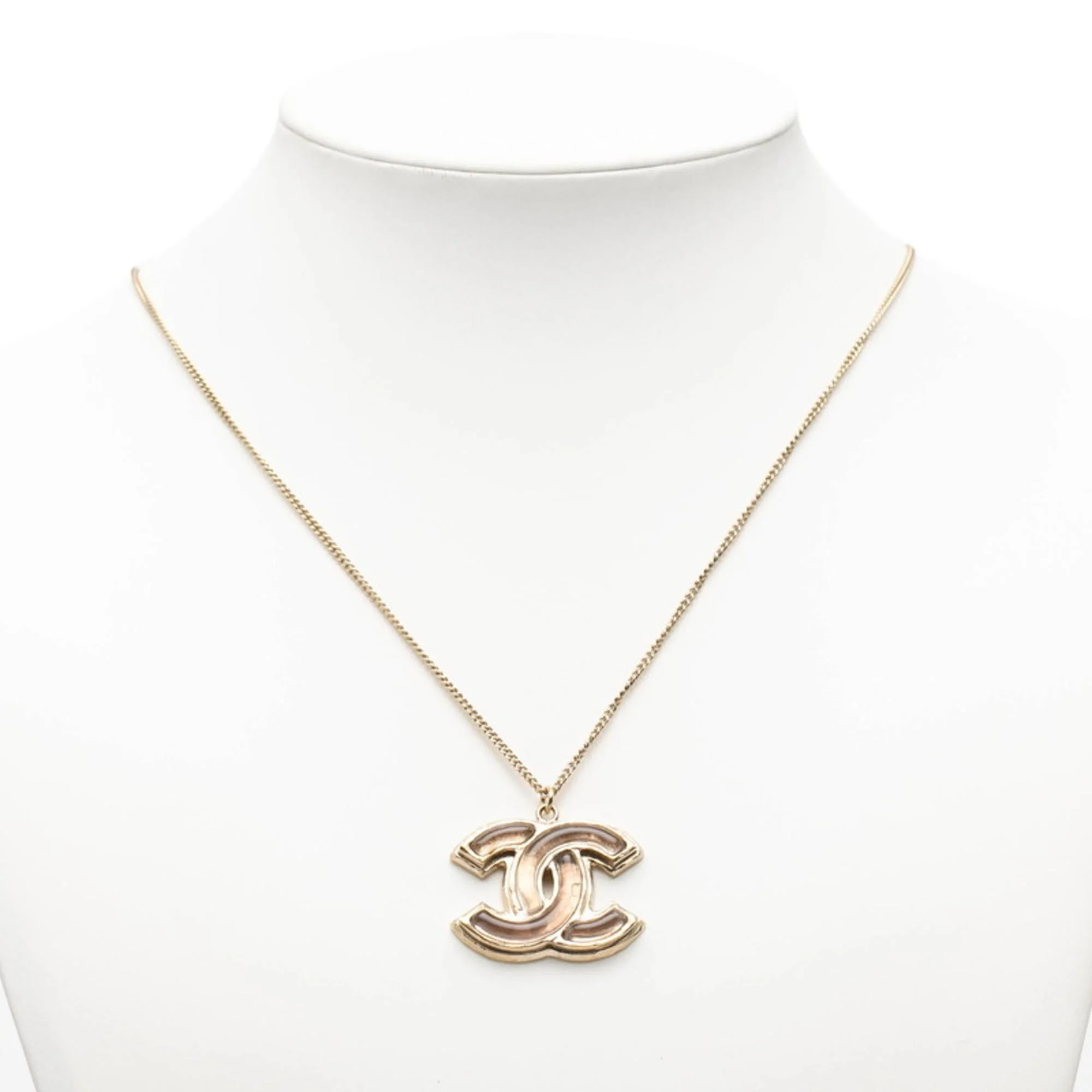 CC Logo Pendant Necklace Metal - Image 8