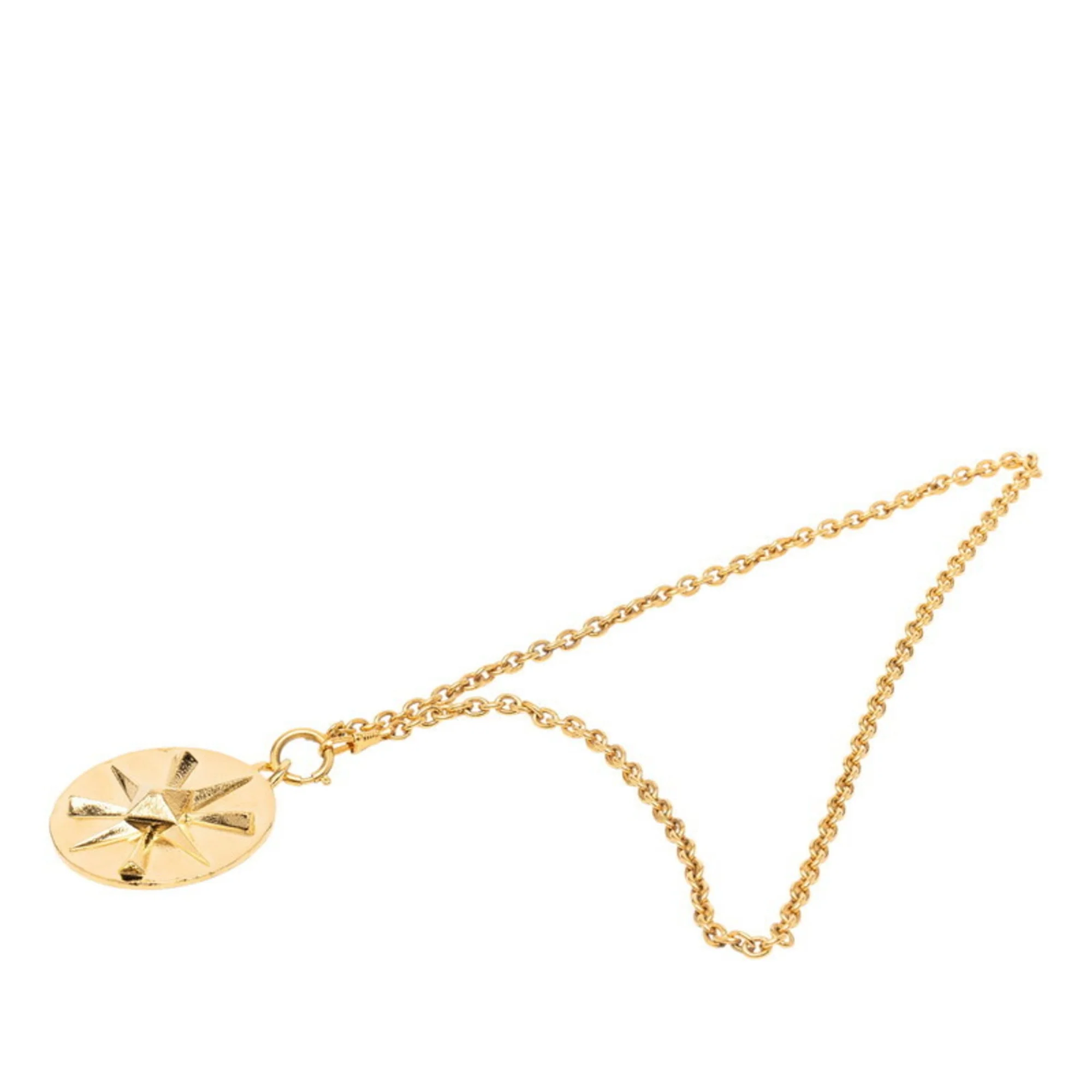 CC Logo Pendant Necklace Metal
