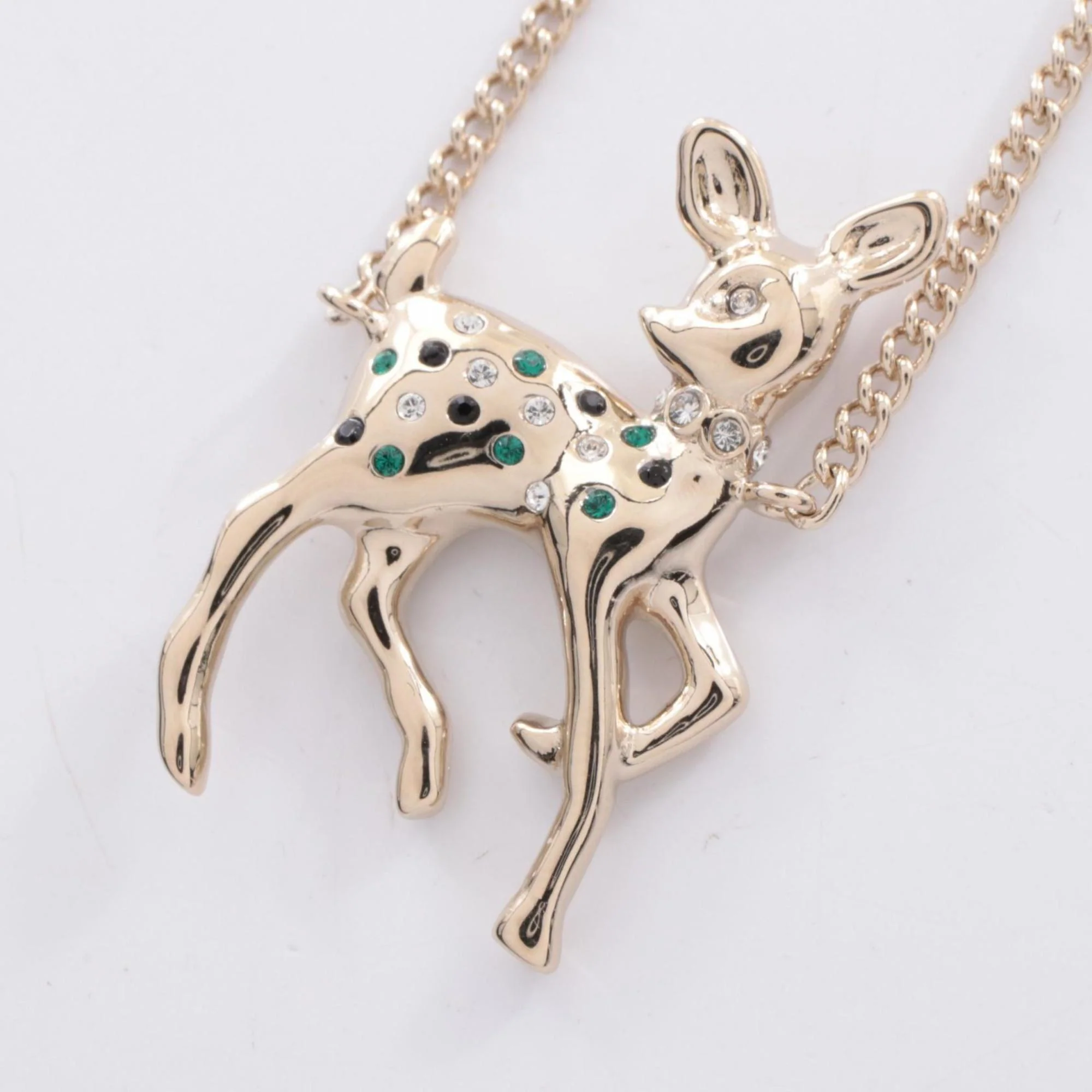 CC Logo Pendant Necklace Metal