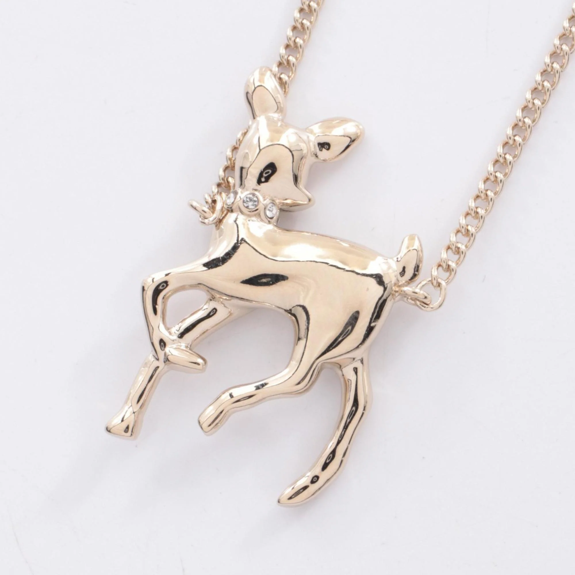 CC Logo Pendant Necklace Metal - Image 2