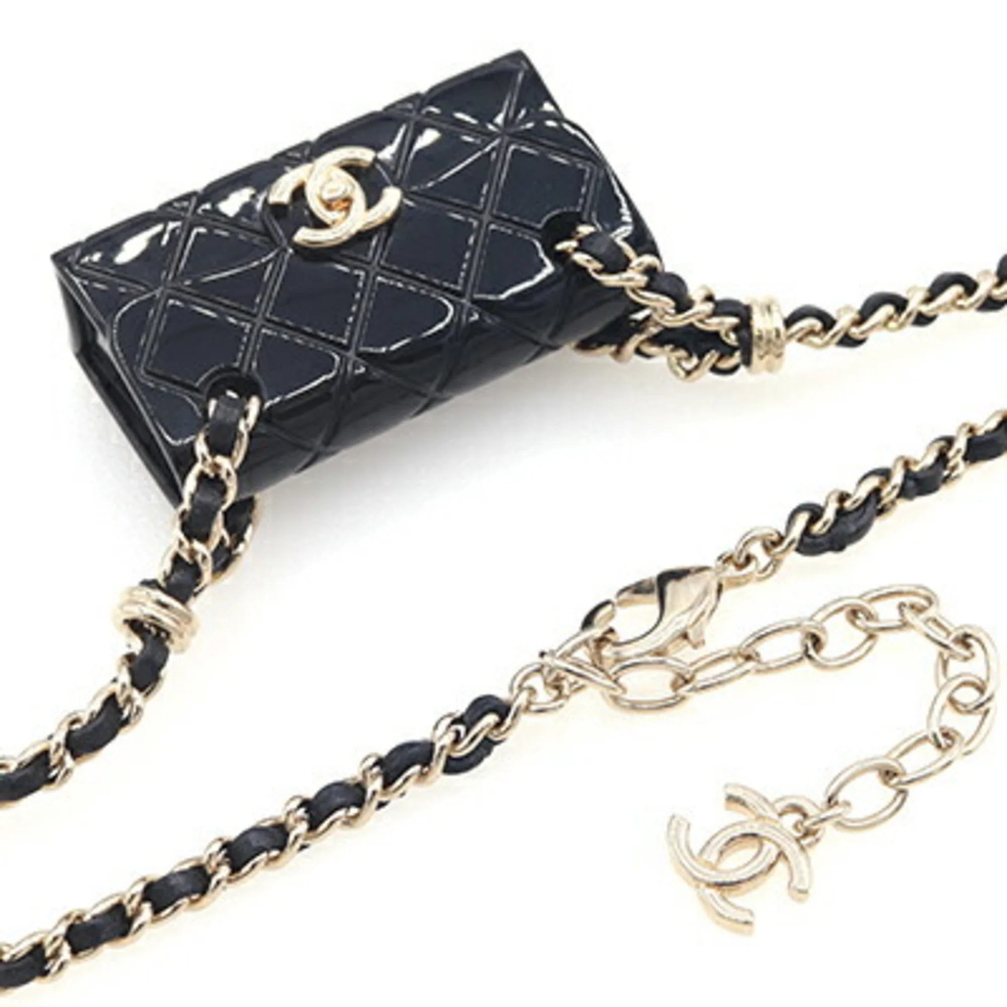 CC Logo Pendant Necklace Metal - Image 3
