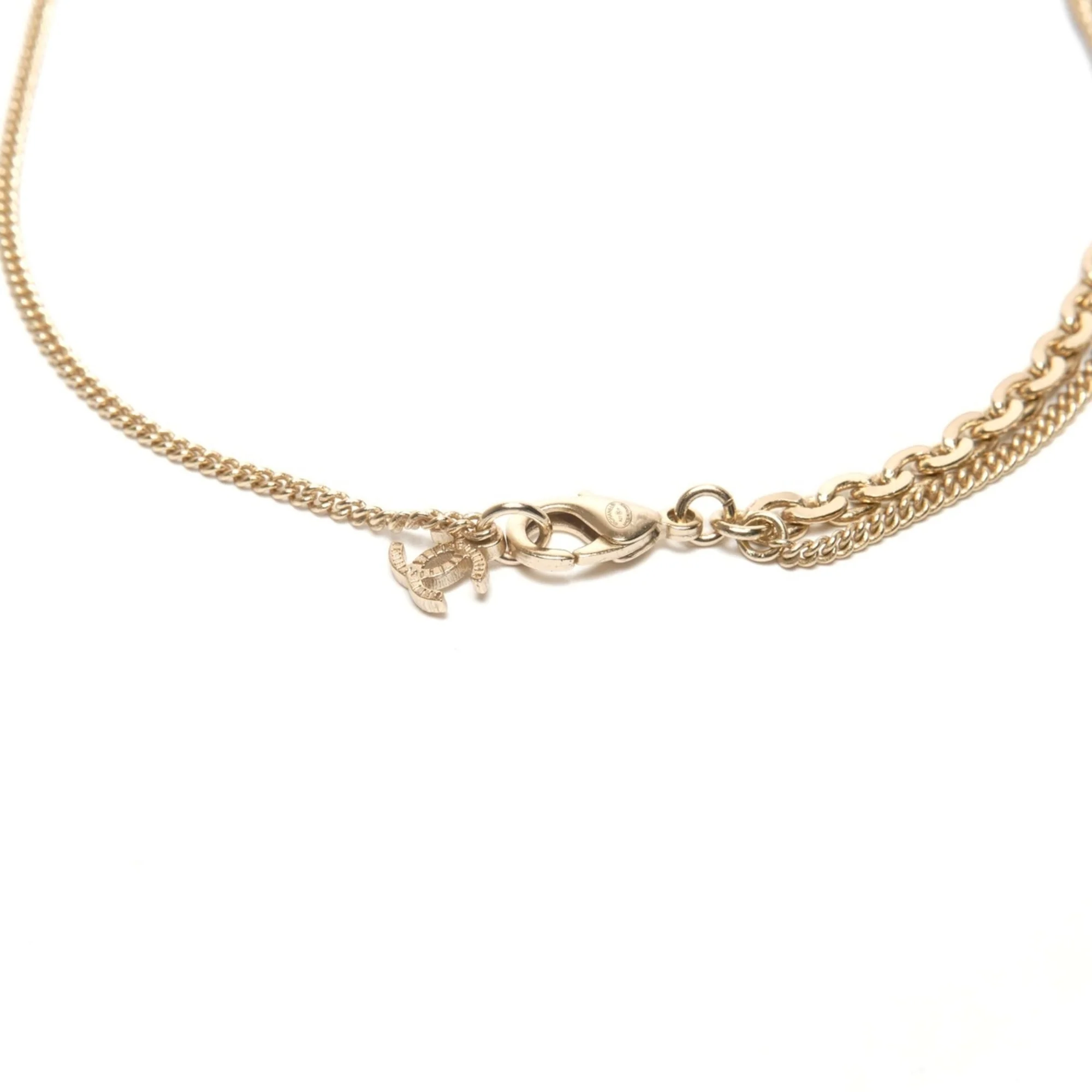 CC Logo Pendant Necklace Metal - Image 7