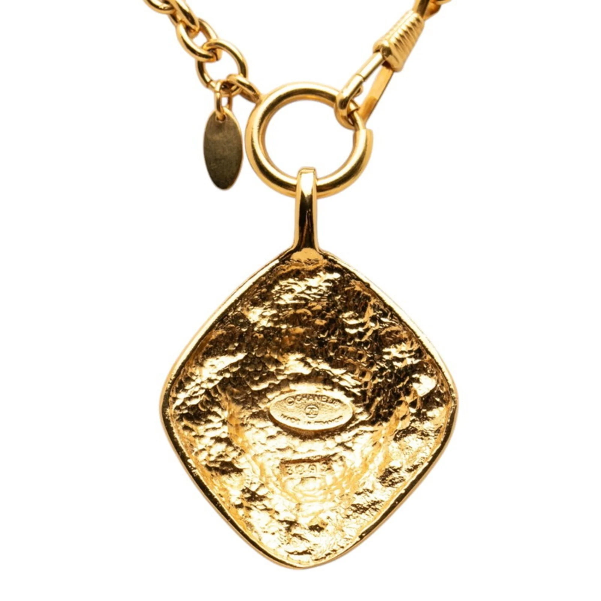 CC Logo Pendant Necklace Metal - Image 2