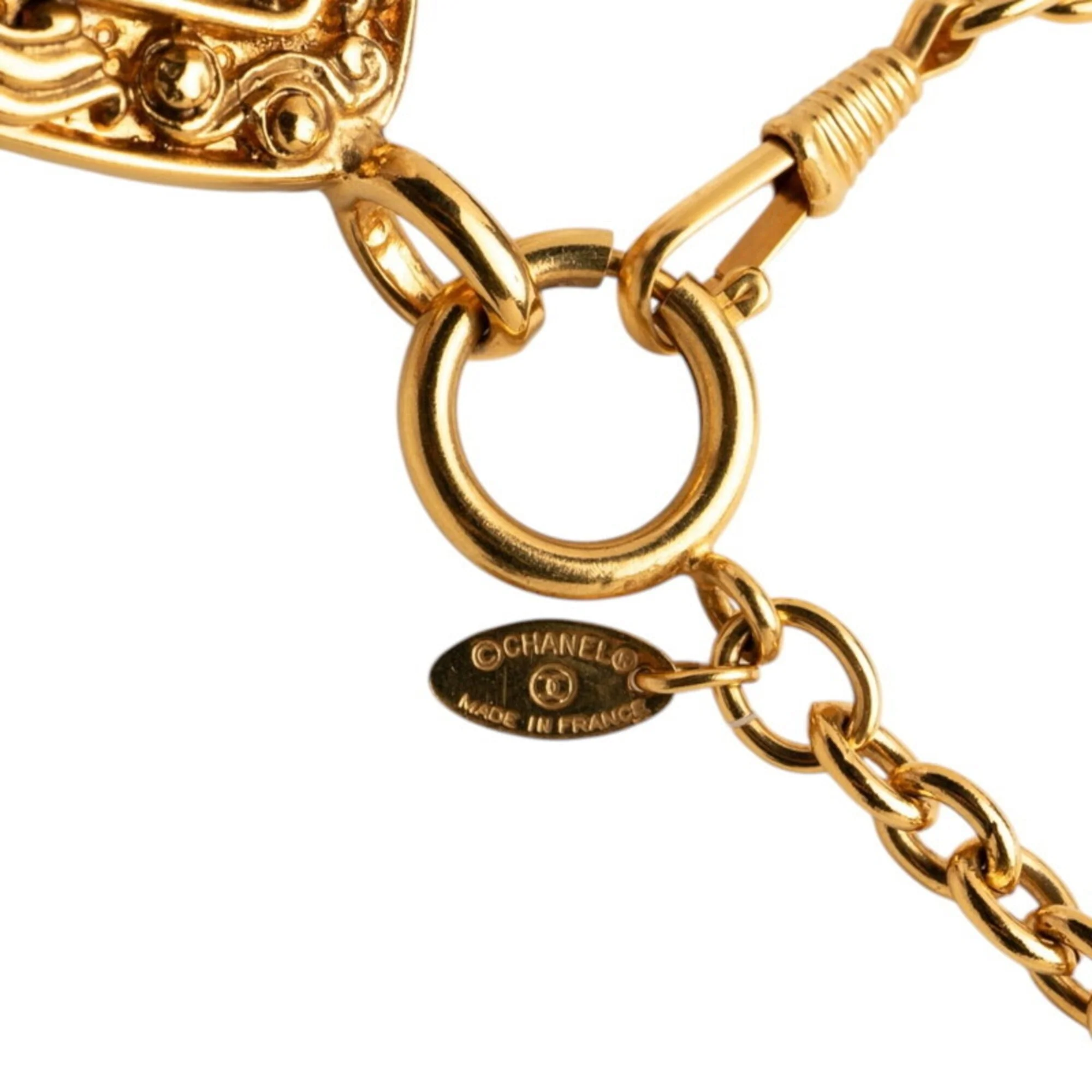 CC Logo Pendant Necklace Metal - Image 5