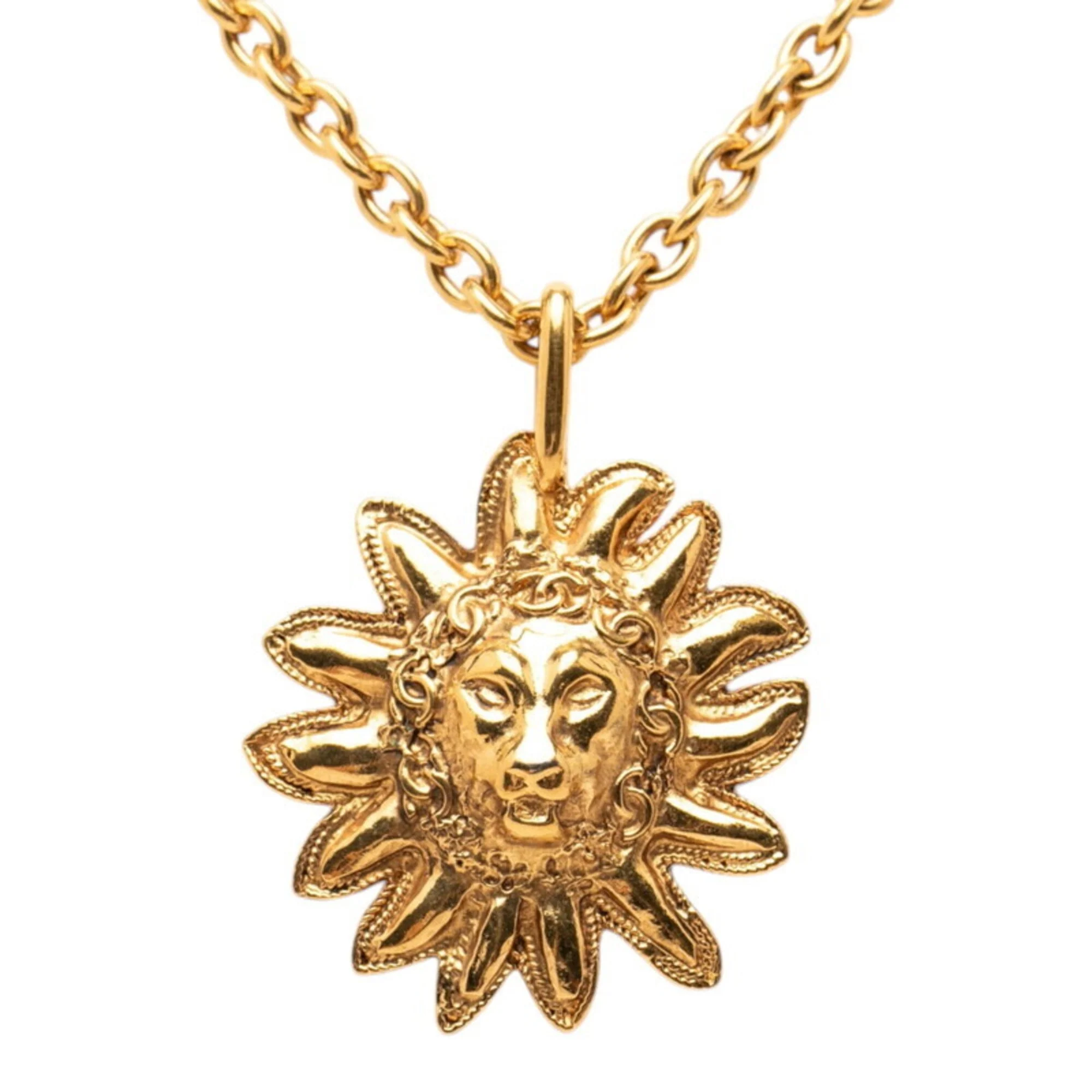 CC Logo Pendant Necklace Metal