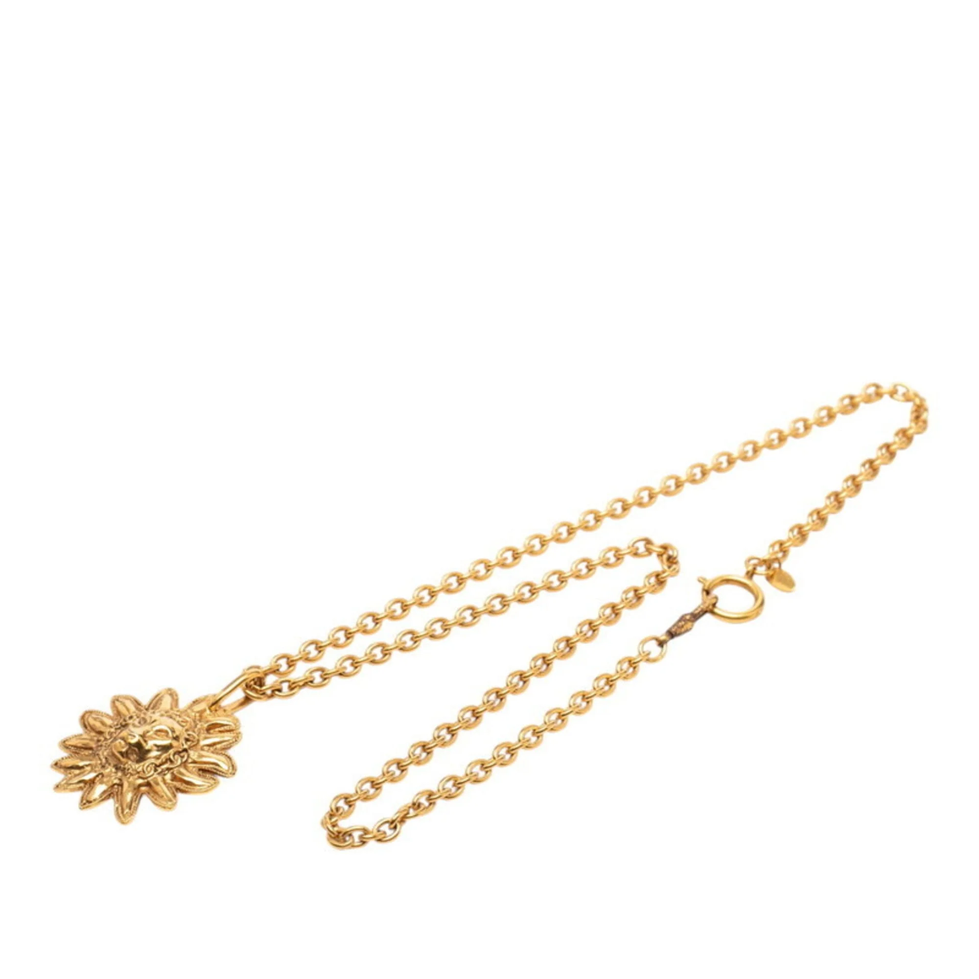 CC Logo Pendant Necklace Metal - Image 3