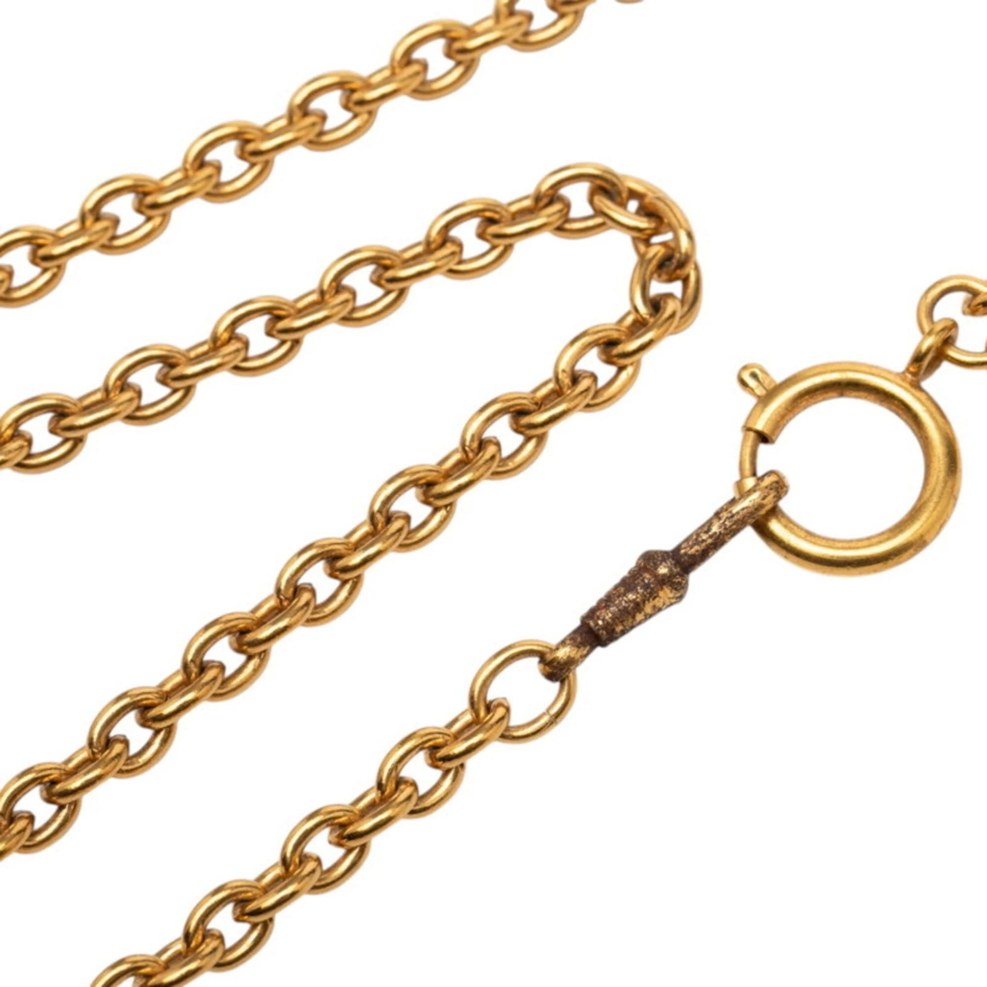 CC Logo Pendant Necklace Metal - Image 4