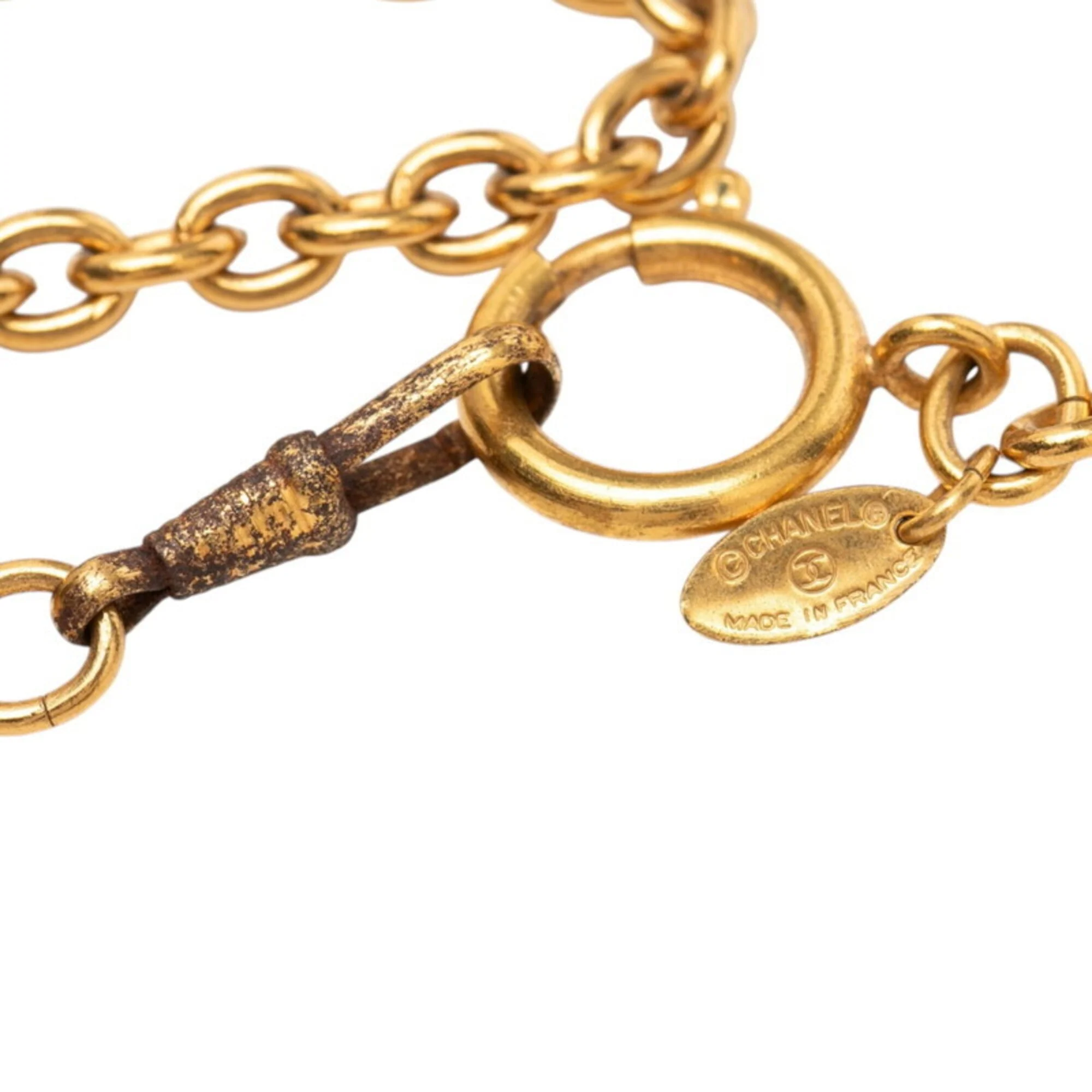 CC Logo Pendant Necklace Metal - Image 5