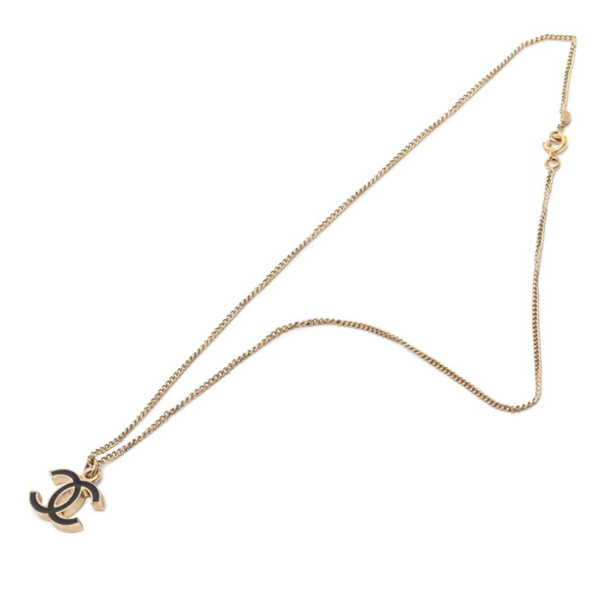 CC Logo Pendant Necklace Metal