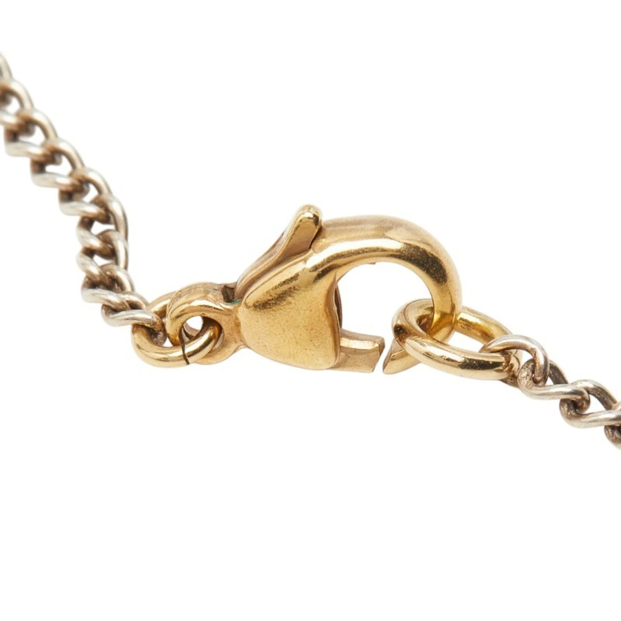 CC Logo Pendant Necklace Silver-Tone Metal - Image 5