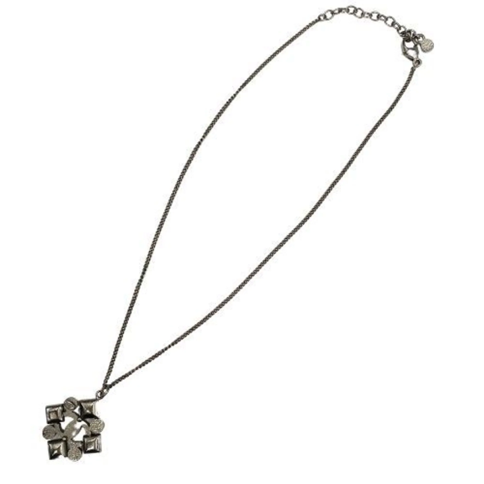 CC Logo Pendant Necklace Sterling Silver - Image 2