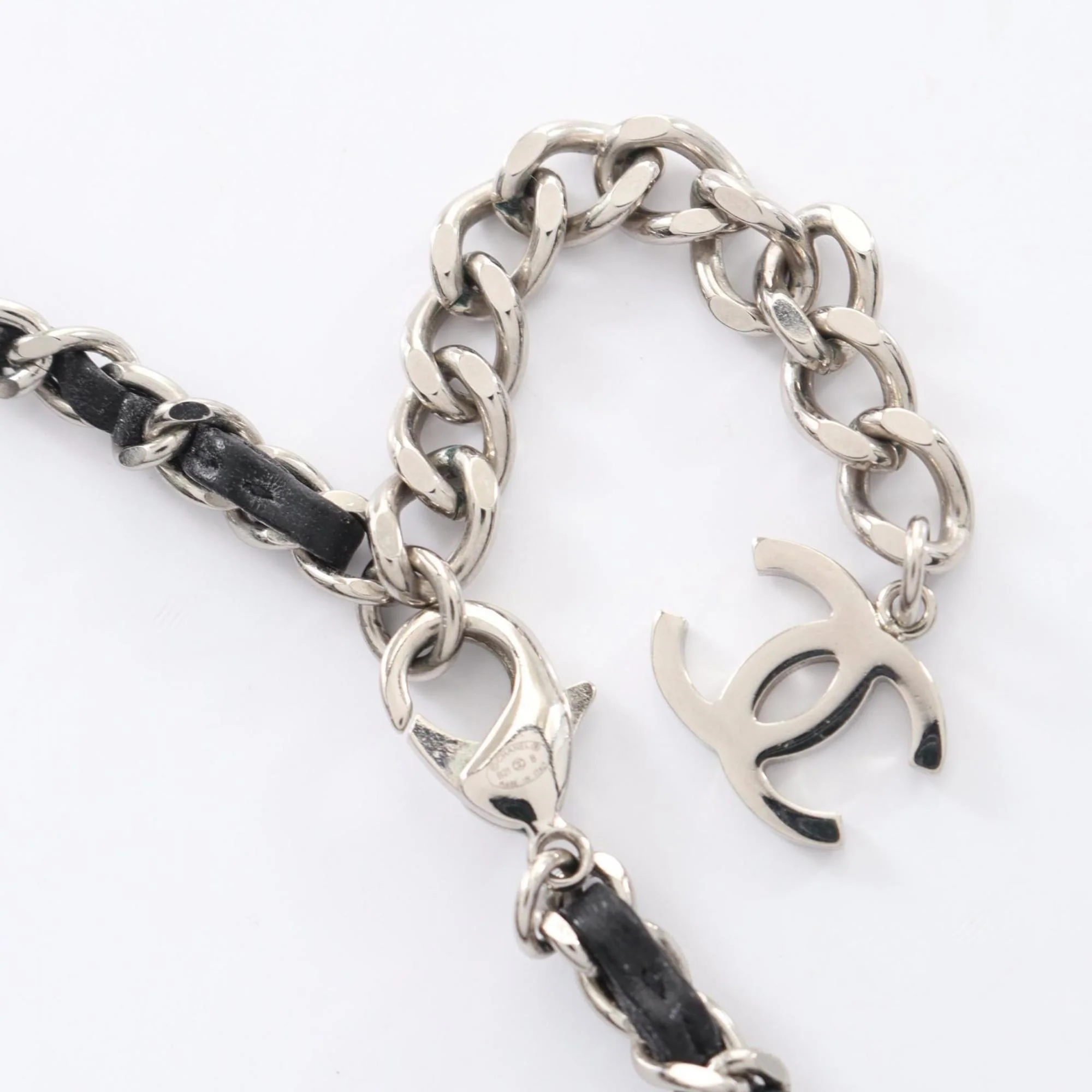 CC Logo Pendant Necklace Sterling Silver - Image 4