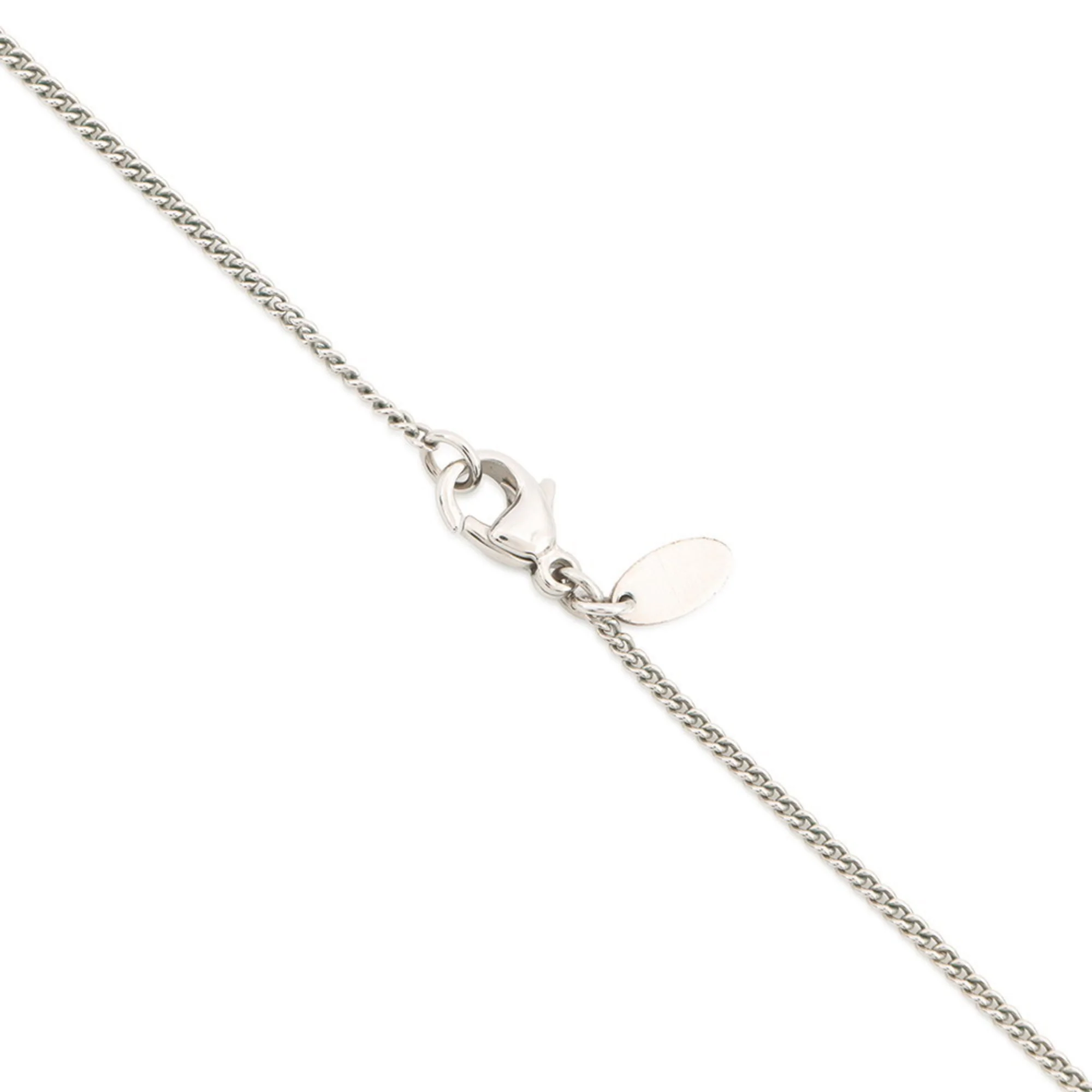 CC Logo Pendant Necklace Sterling Silver - Image 5