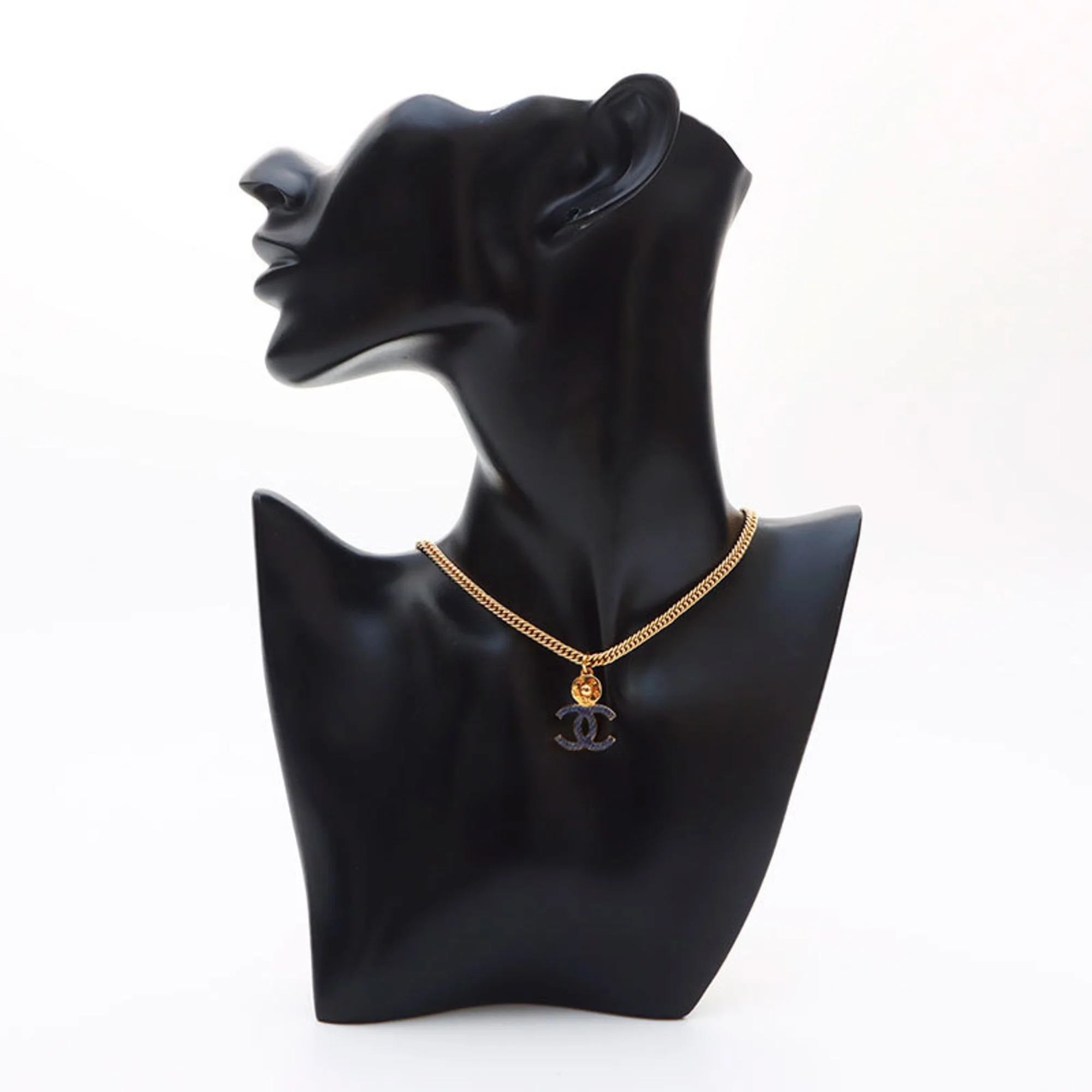 CC Logo Star Pendant Necklace Gold-Tone Metal - Image 8