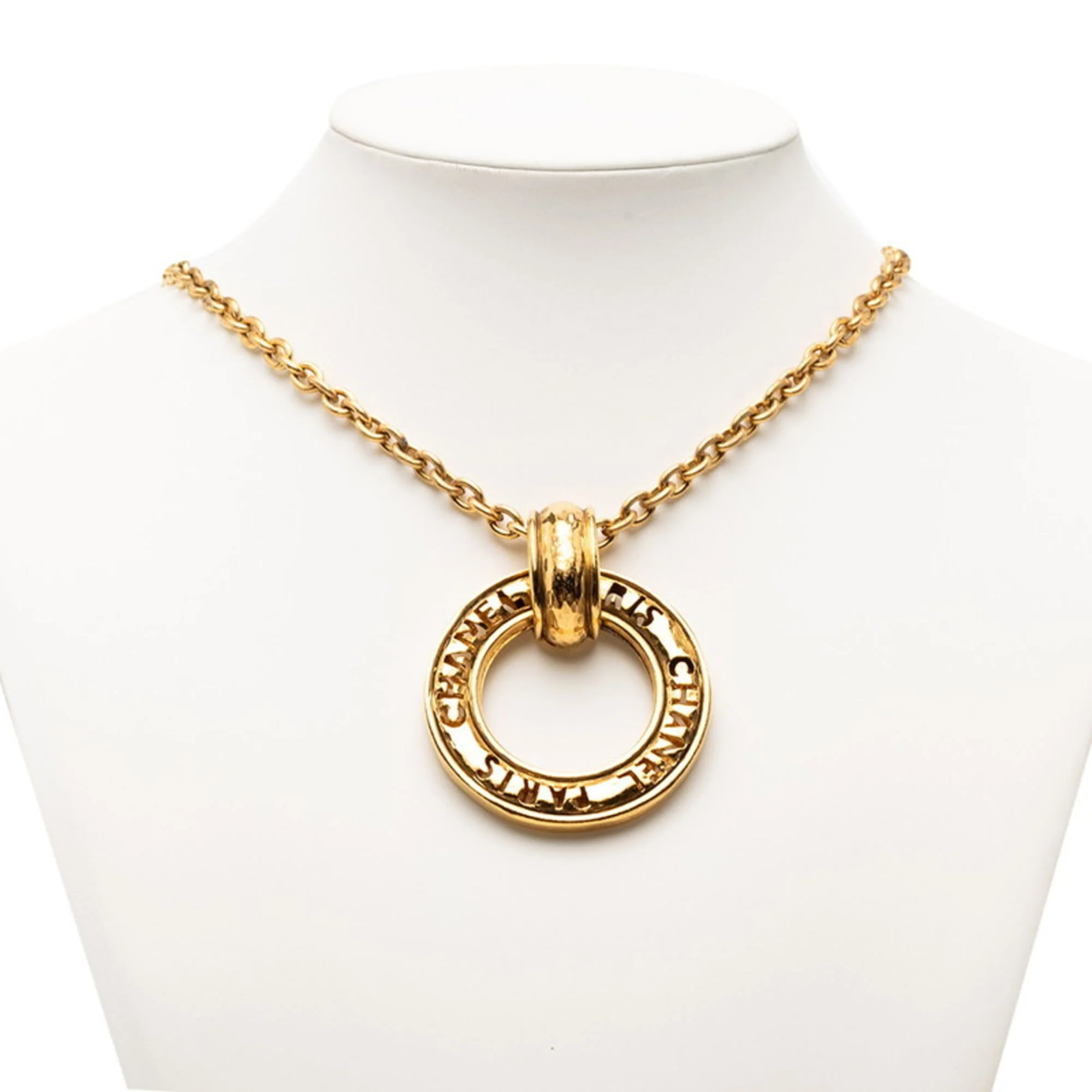 Circle Long Pendant Necklace Metal - Image 6
