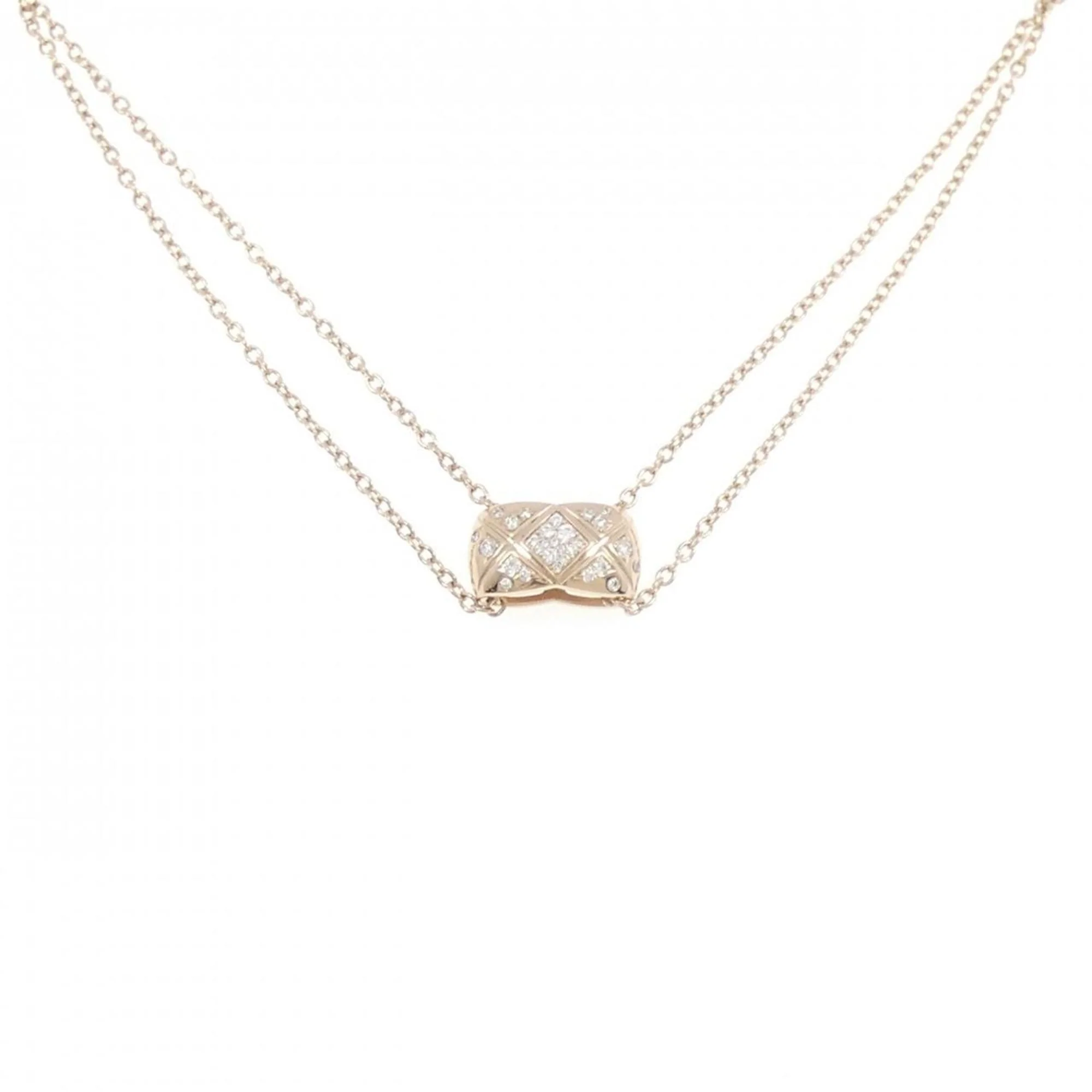 Pendant Necklace 18K Rose Gold With Diamond