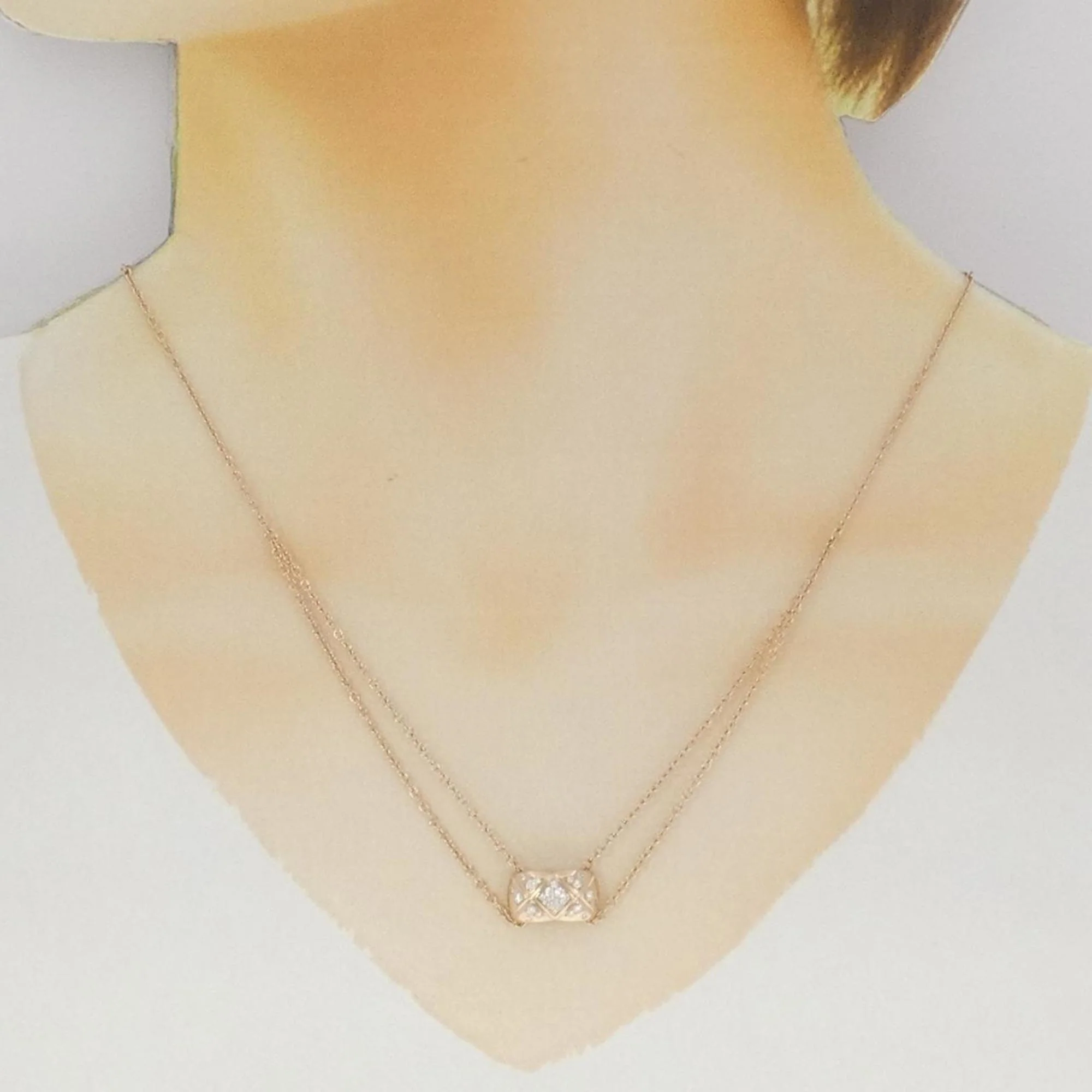Pendant Necklace 18K Rose Gold With Diamond - Image 6