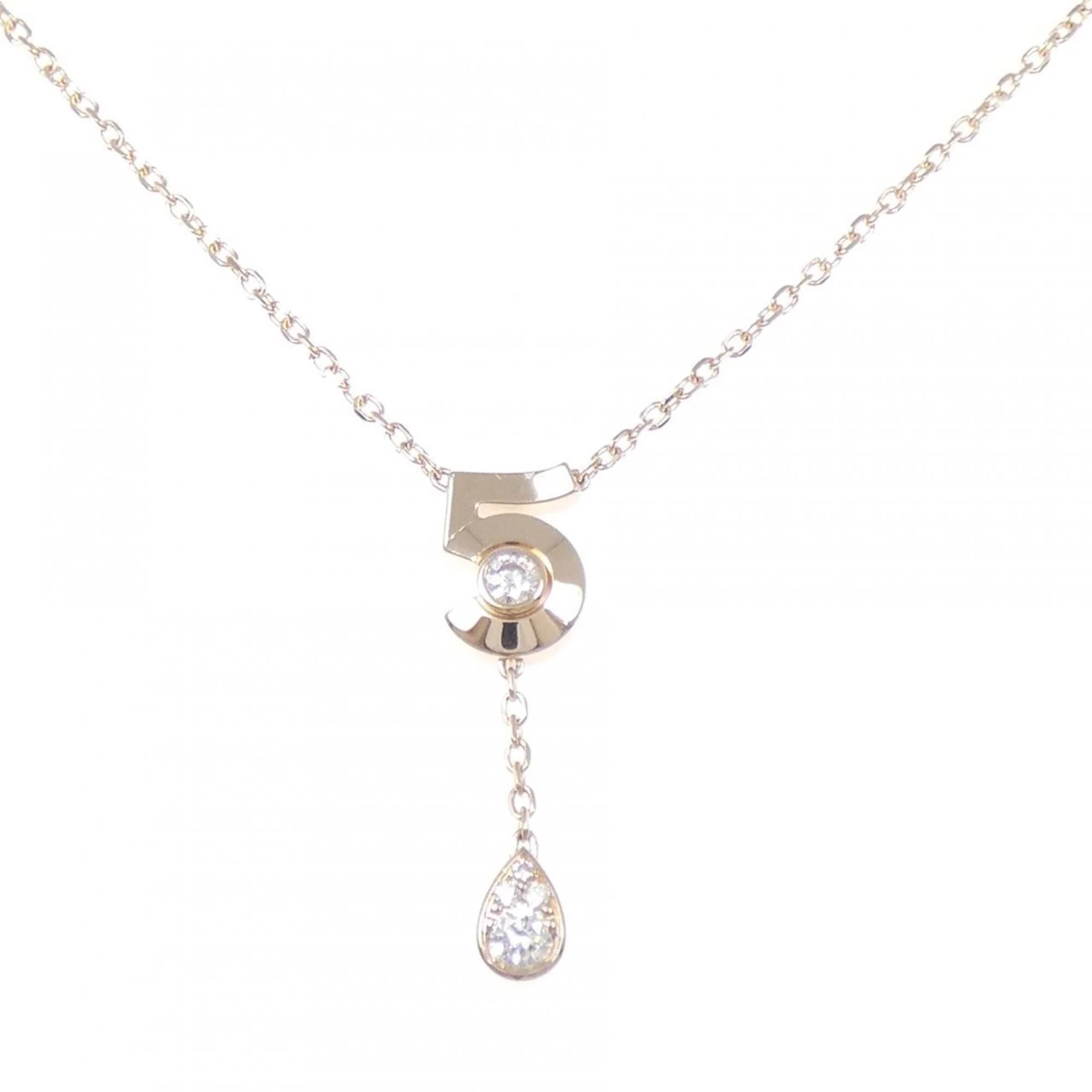 Pendant Necklace 18K Rose Gold with Diamond