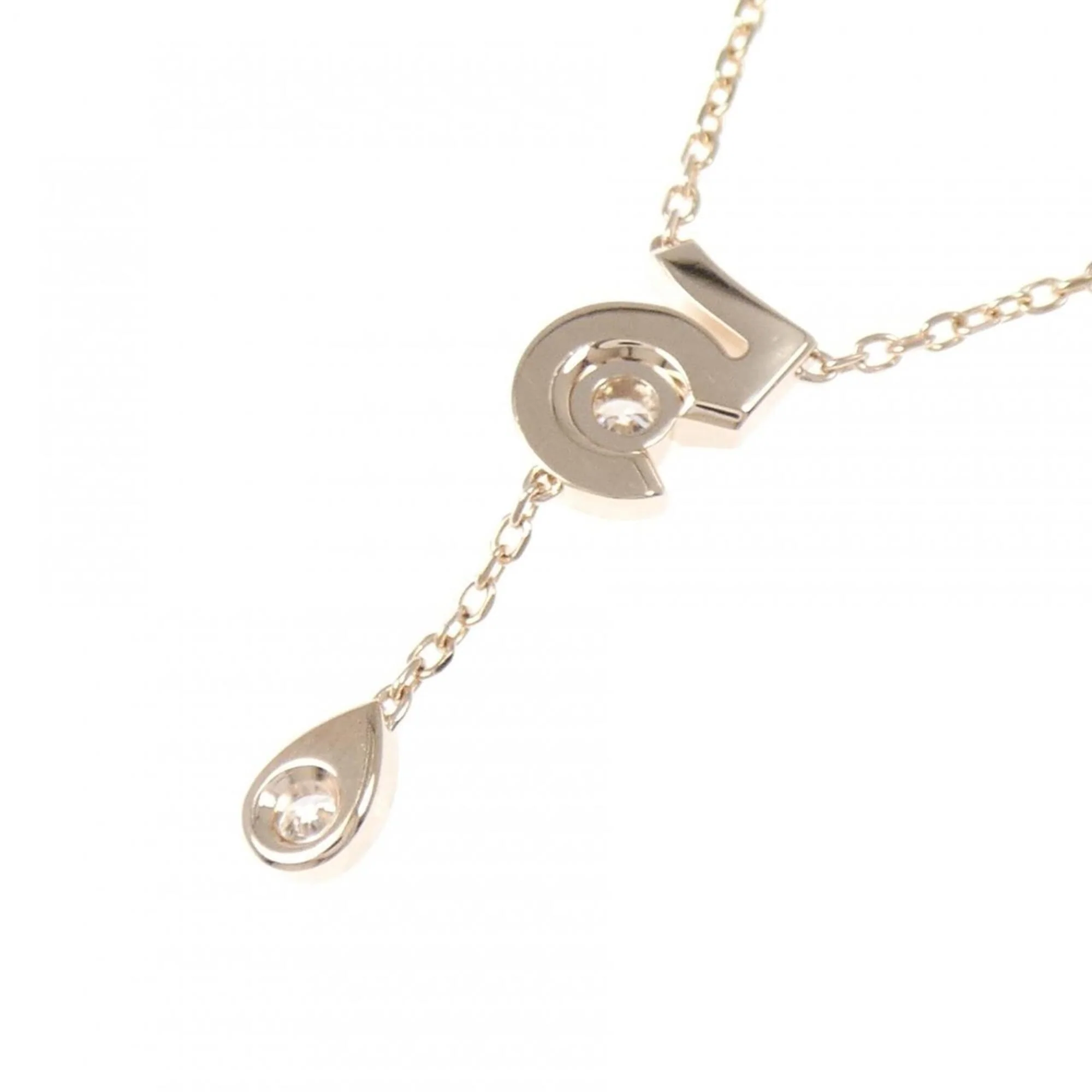 Pendant Necklace 18K Rose Gold with Diamond - Image 4