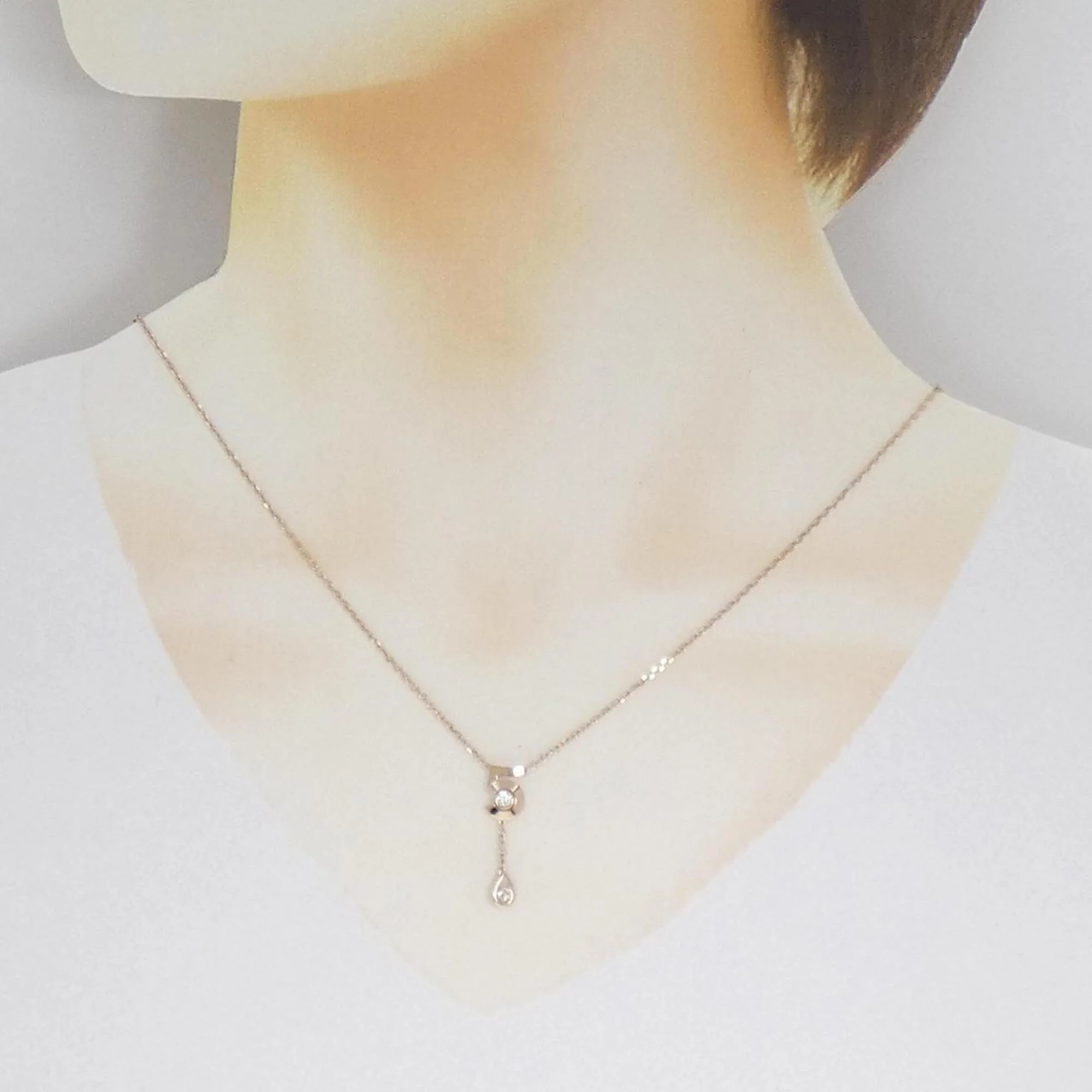 Pendant Necklace 18K Rose Gold with Diamond - Image 6