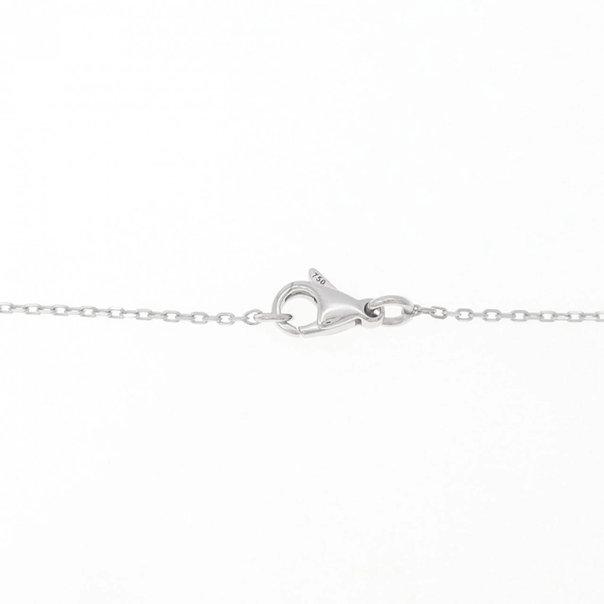 Pendant Necklace 18K White Gold Small with Diamond - Image 5