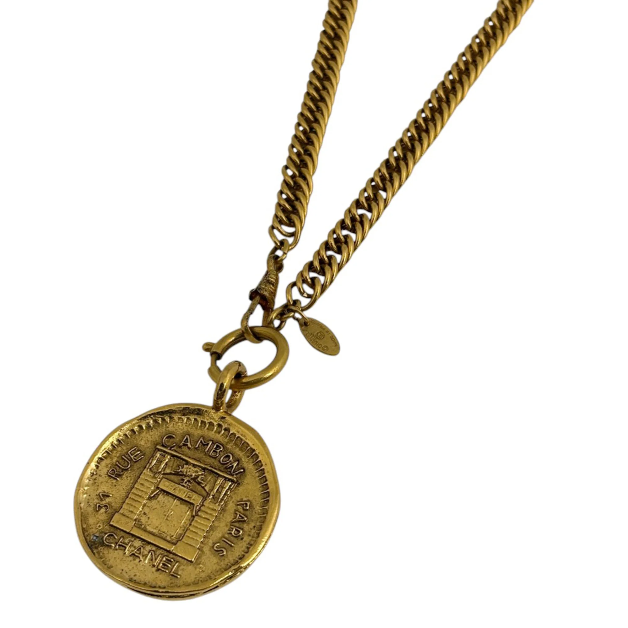 Pendant Necklace Chain Coin Metal