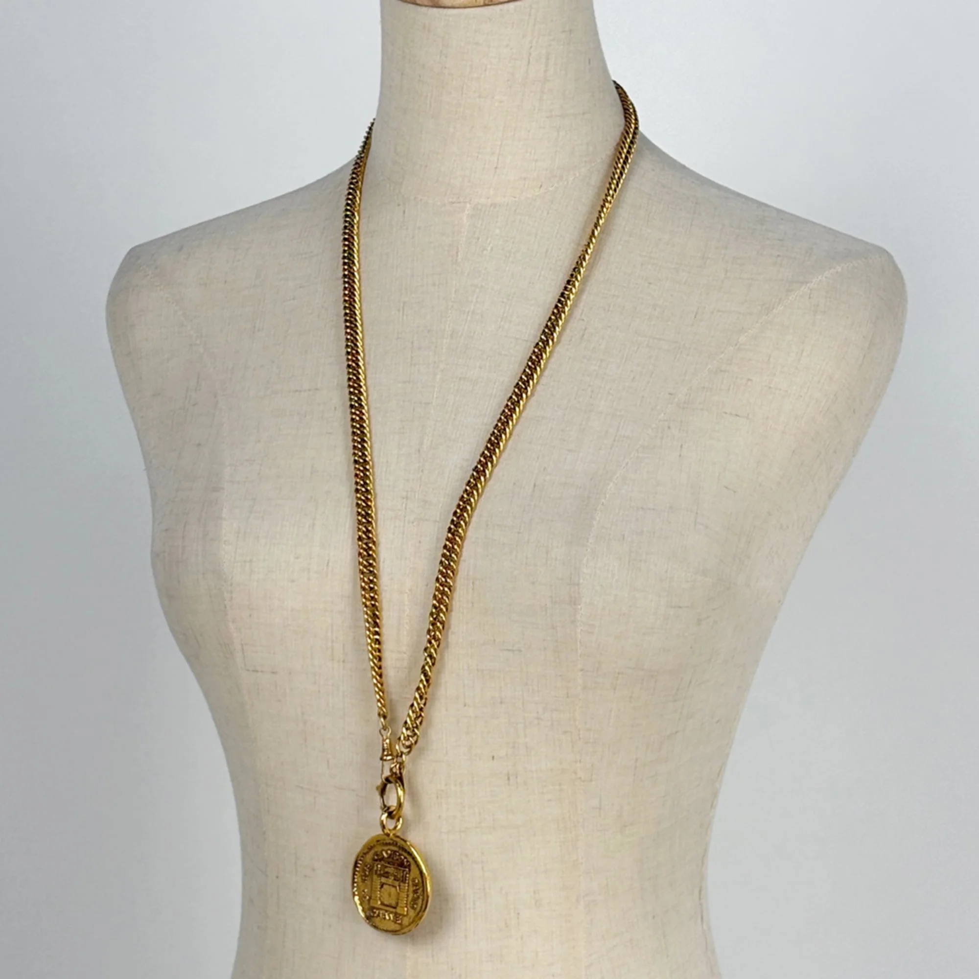 Pendant Necklace Chain Coin Metal - Image 6